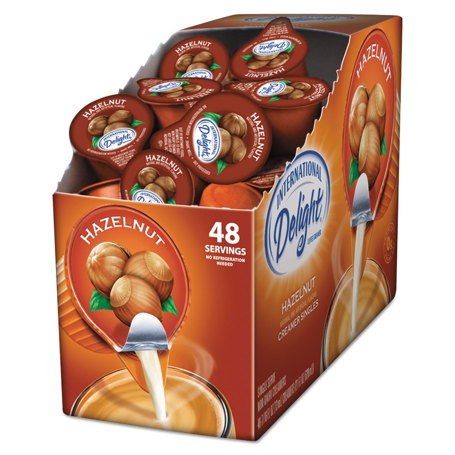 Hazelnut Coffee Creamer | Non-Dairy, 48 Mini Cups