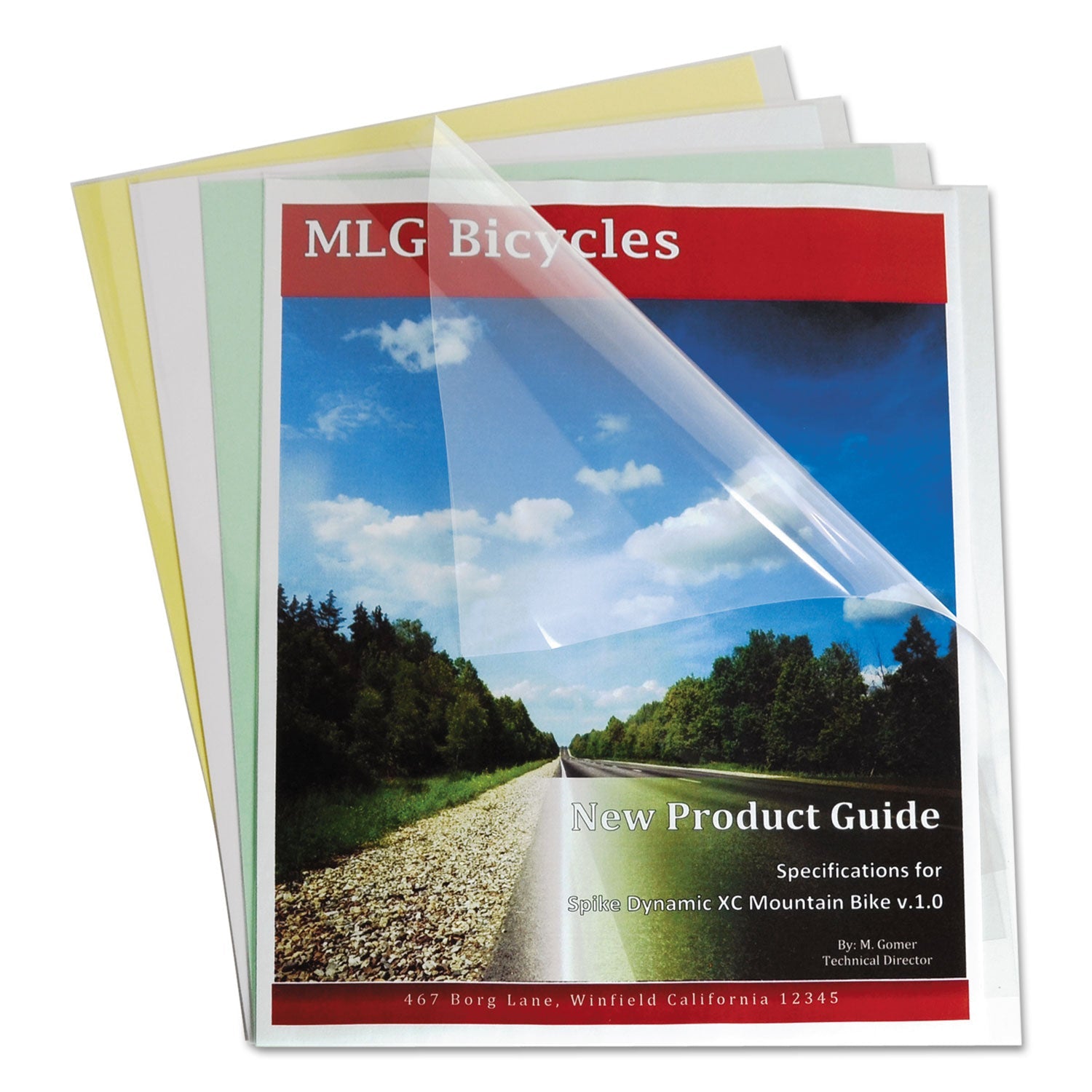 C-Line Vinyl Report Covers | Sliding Bar 100/Box