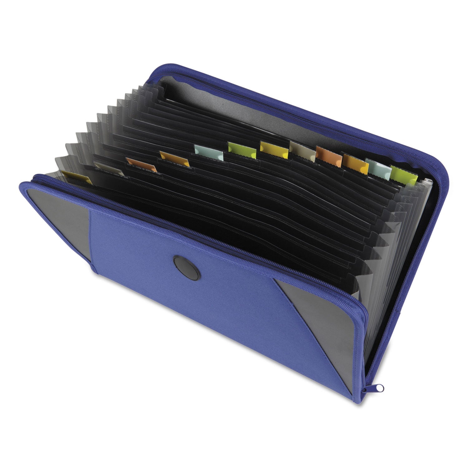Expanding File with Zipper | 13-Pocket, Blue