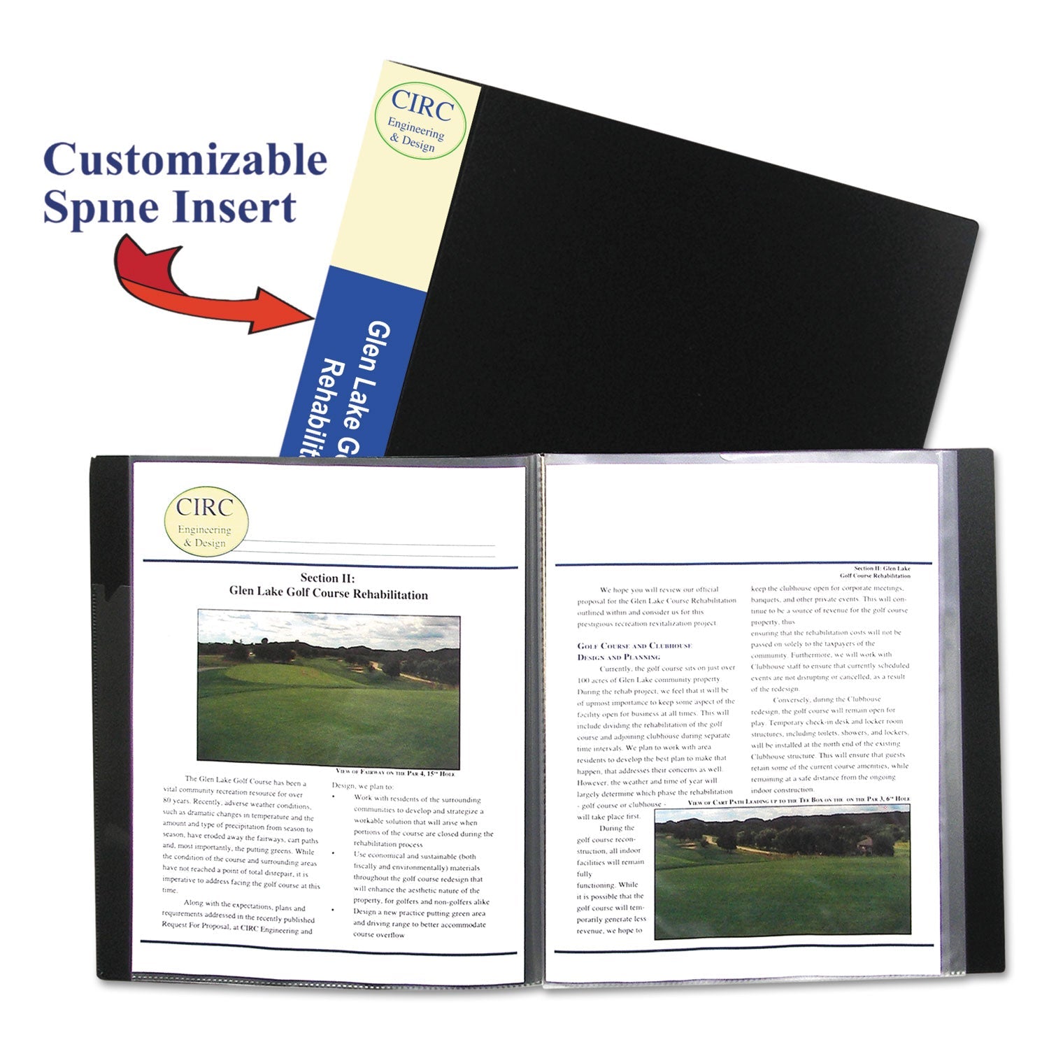 Bound Sheet Protector Presentation Book | 24 Pages