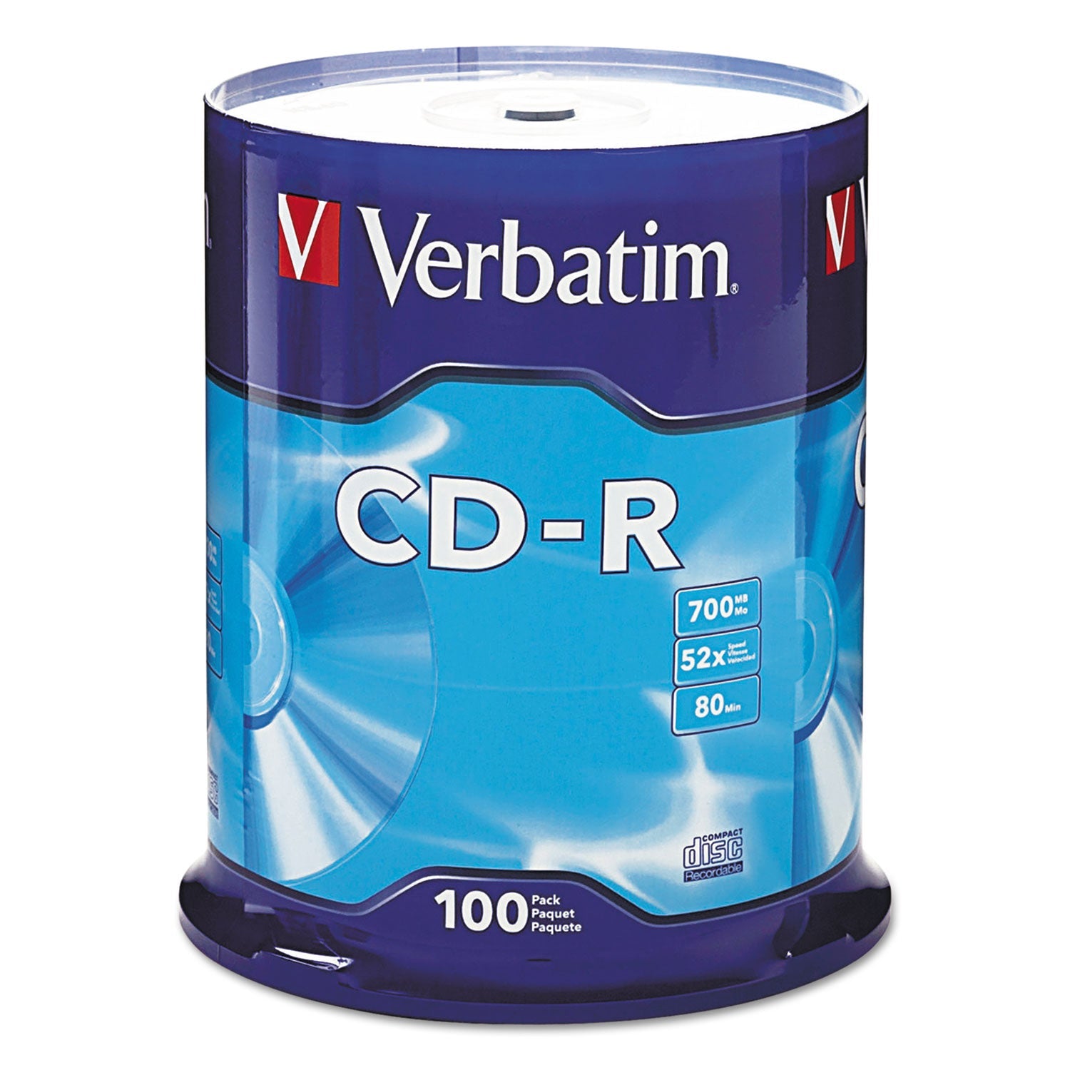 CD-R Recordable Disc | 700MB/80MIN | 100/pack
