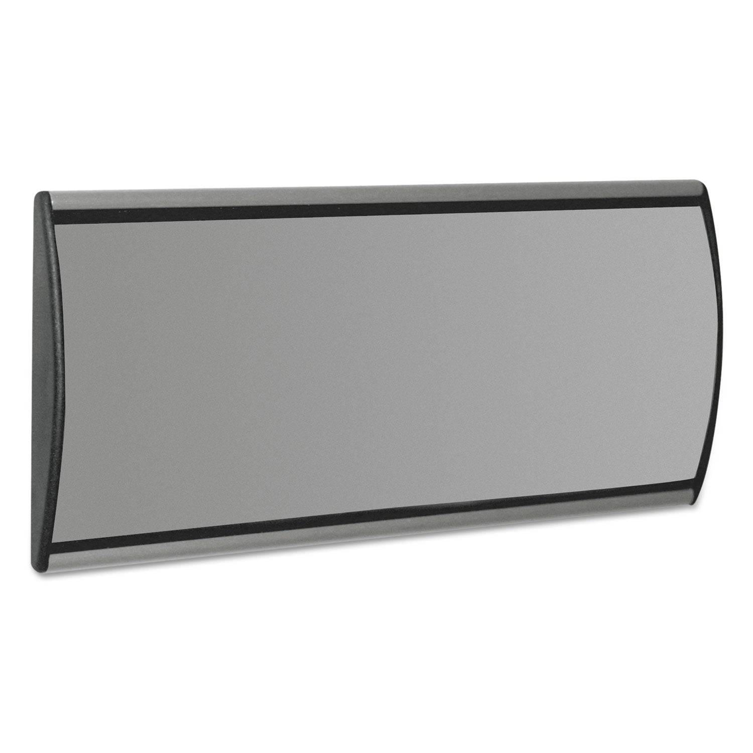 Advantus People Pointer Wall/door Sign, Aluminum Base, 8.75 X 4, Black/silver