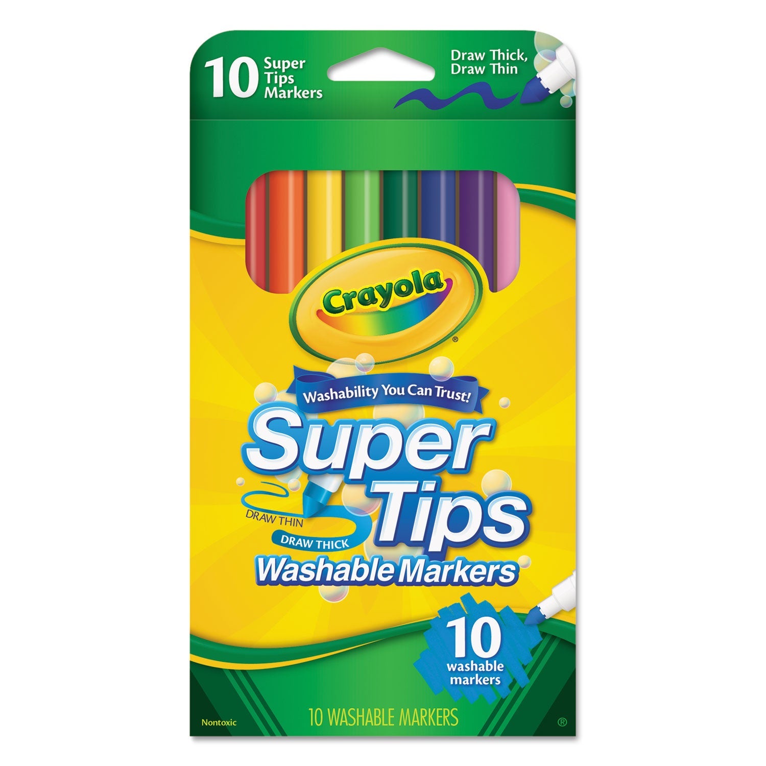 Washable Super Tips Markers | 10-Set