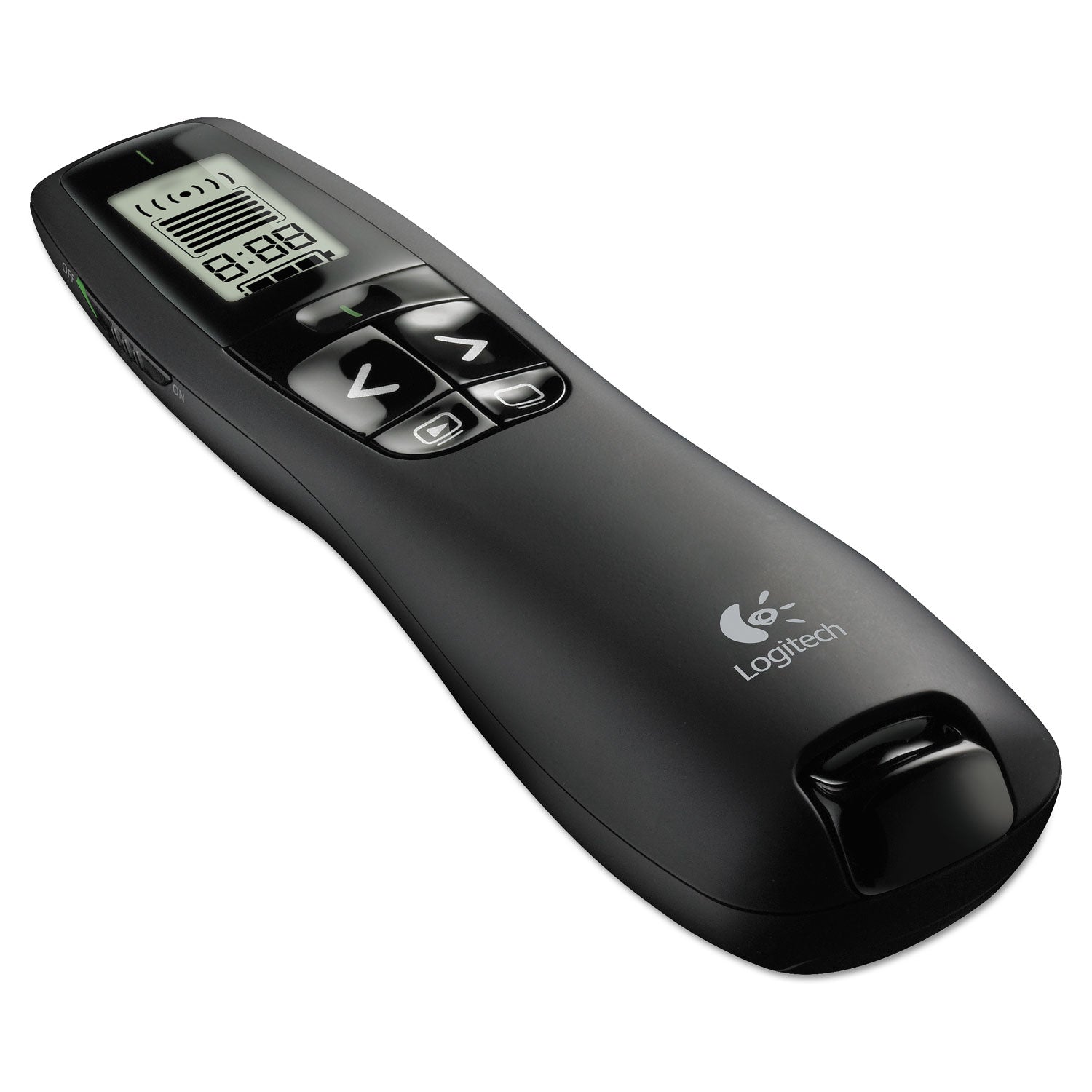Logitech® R800 Wireless Laser Presentation Remote W/lcd Display, Class 2, 100 Ft Range, Matte Black