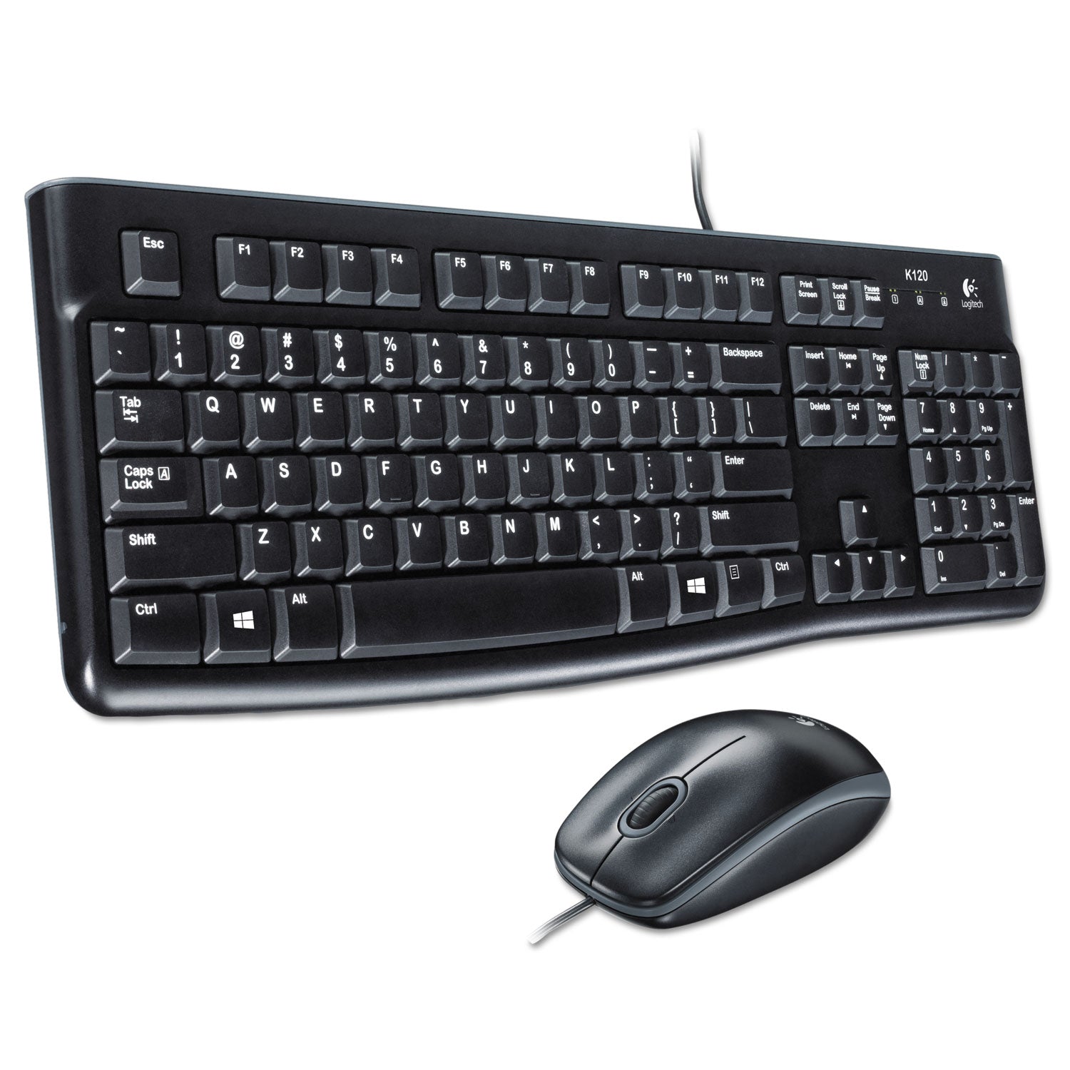 Logitech Mk120 Wired Keyboard + Mouse Combo