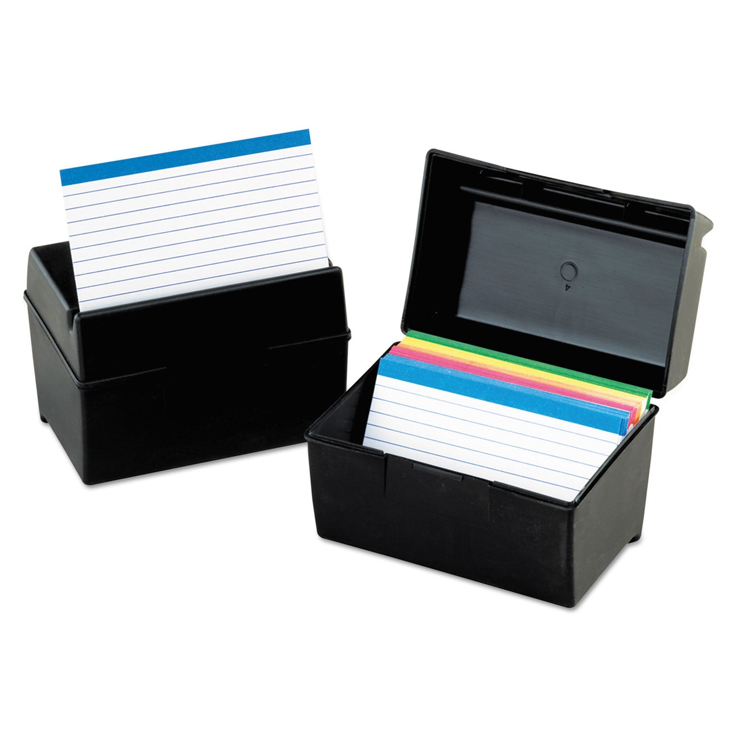 Oxford Plastic Index Card File | Holds 500 Cards