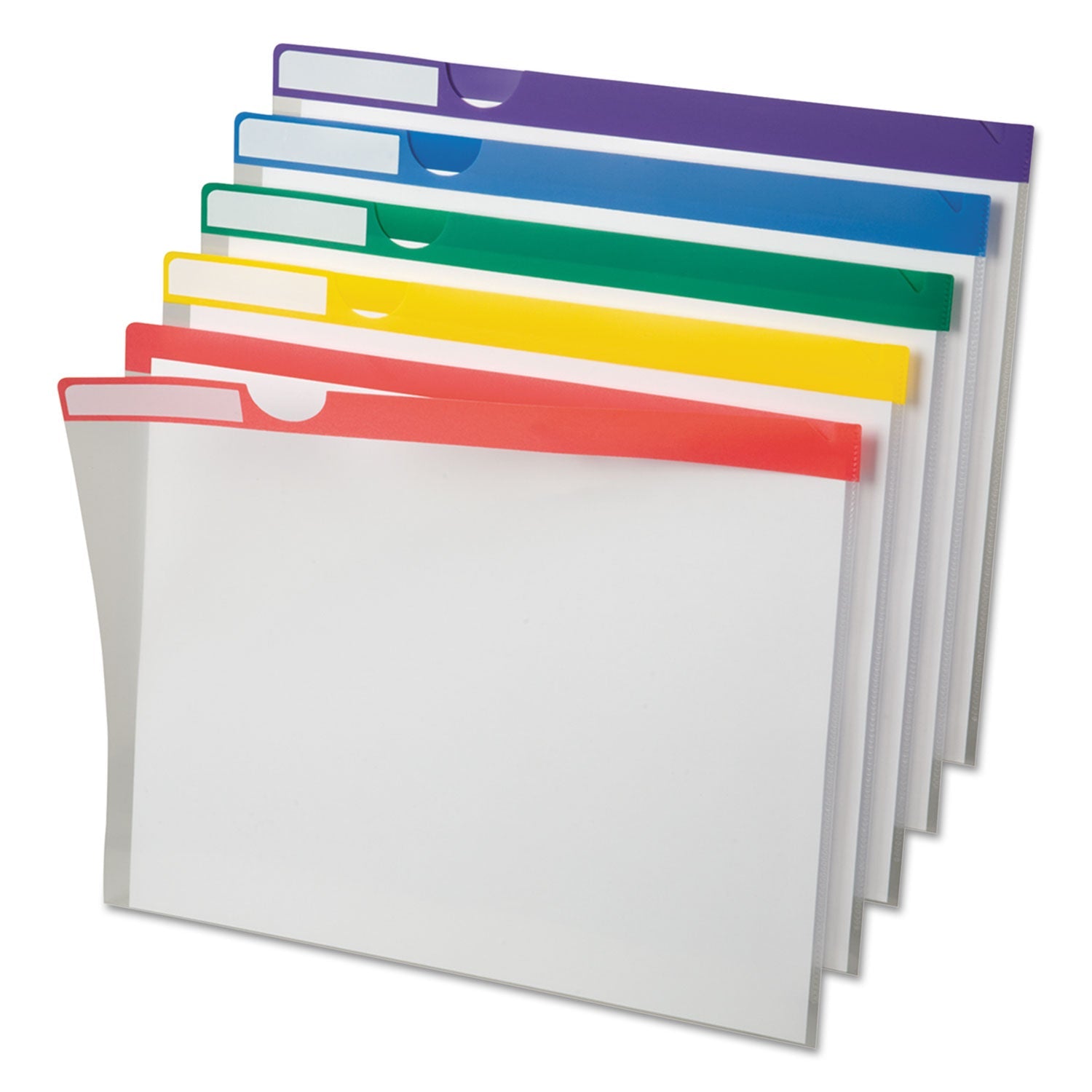 Clear Poly Index Folders | Assorted, 10/Pack