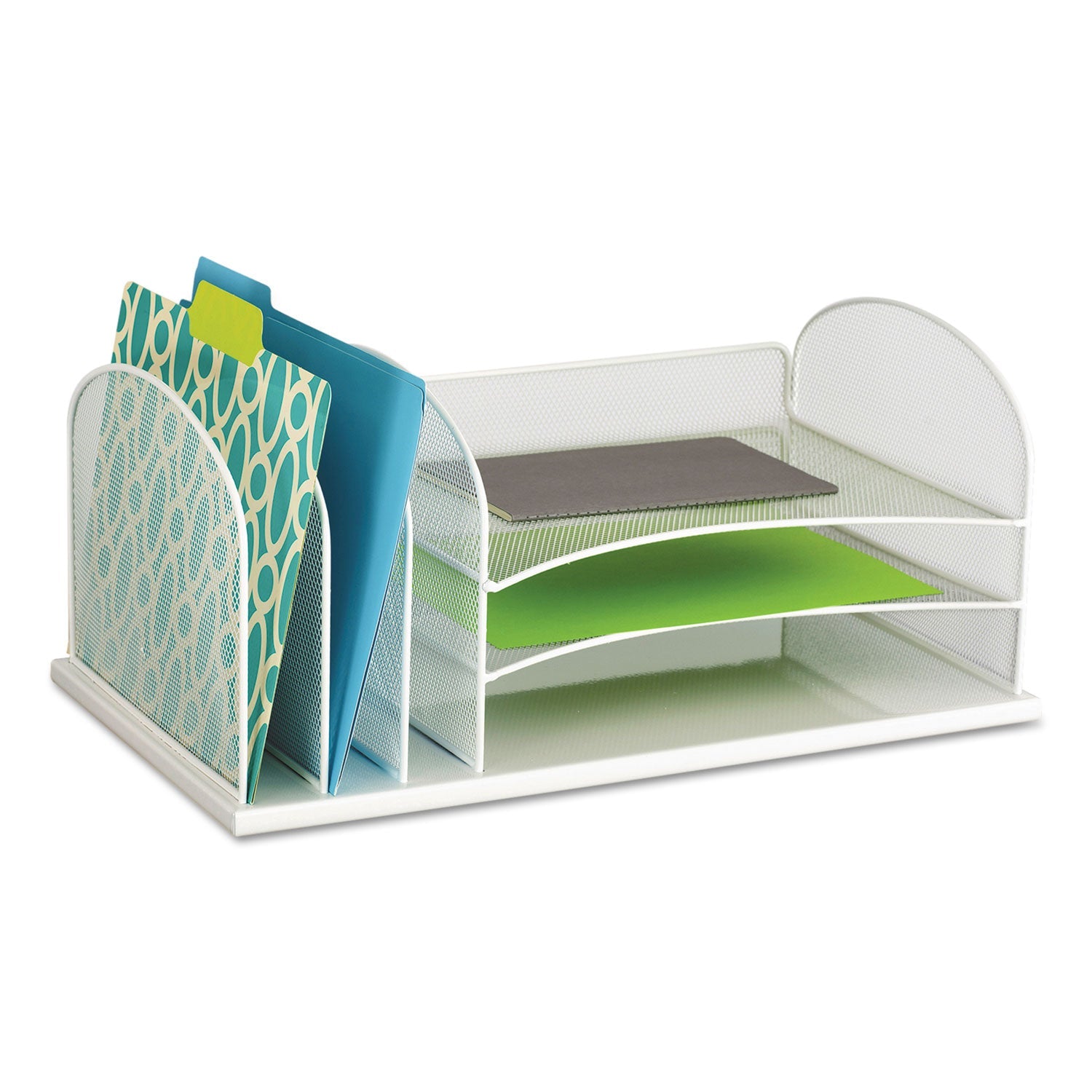 Onyx Desk Organizer | White | 3-Section