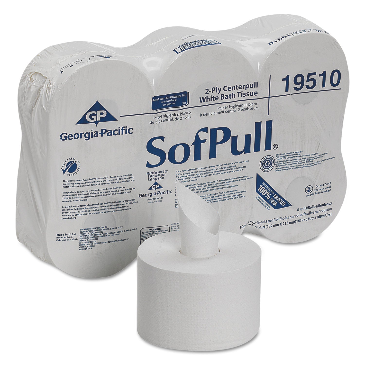 High Capacity Center Pull Tissue | 2-Ply, 6-Roll