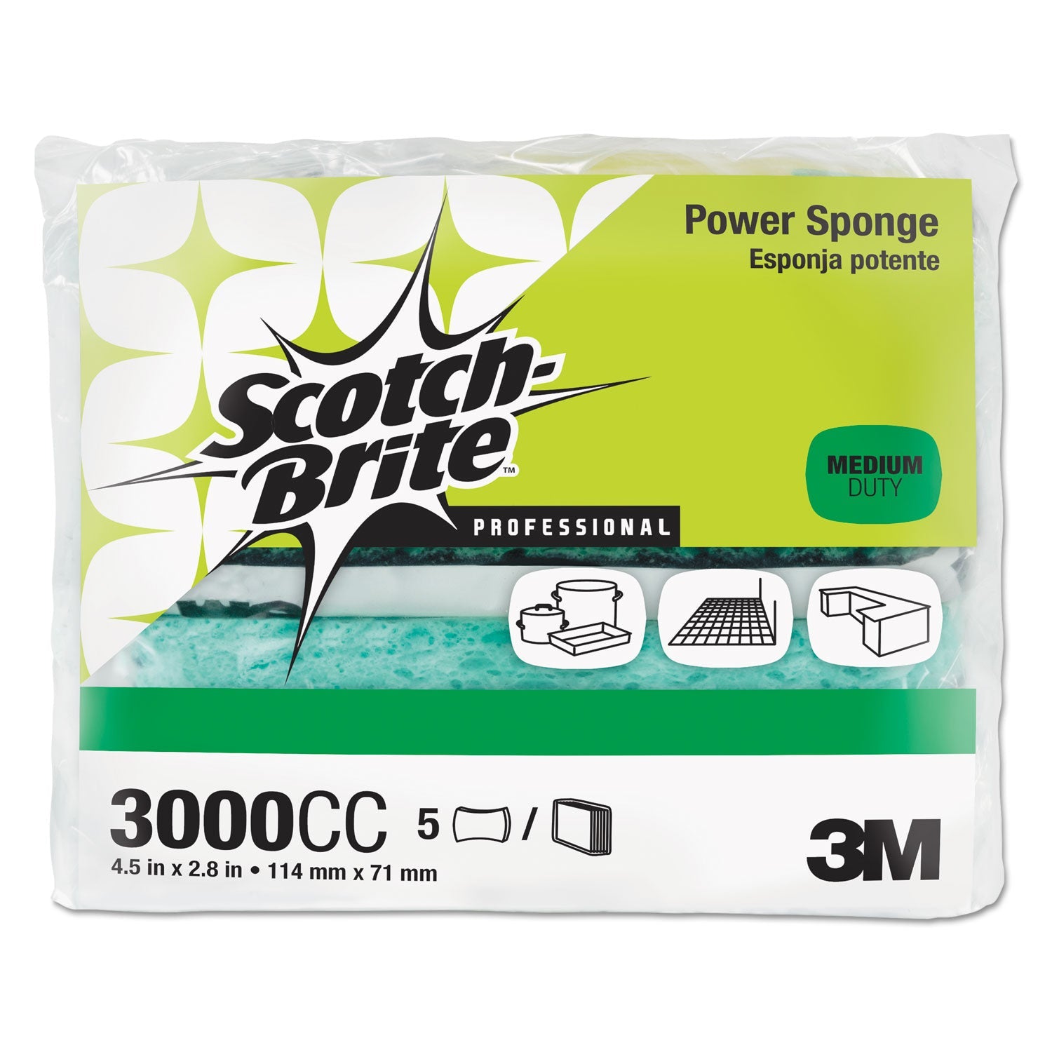 Scotch-Brite Power Sponge | 5-Pack