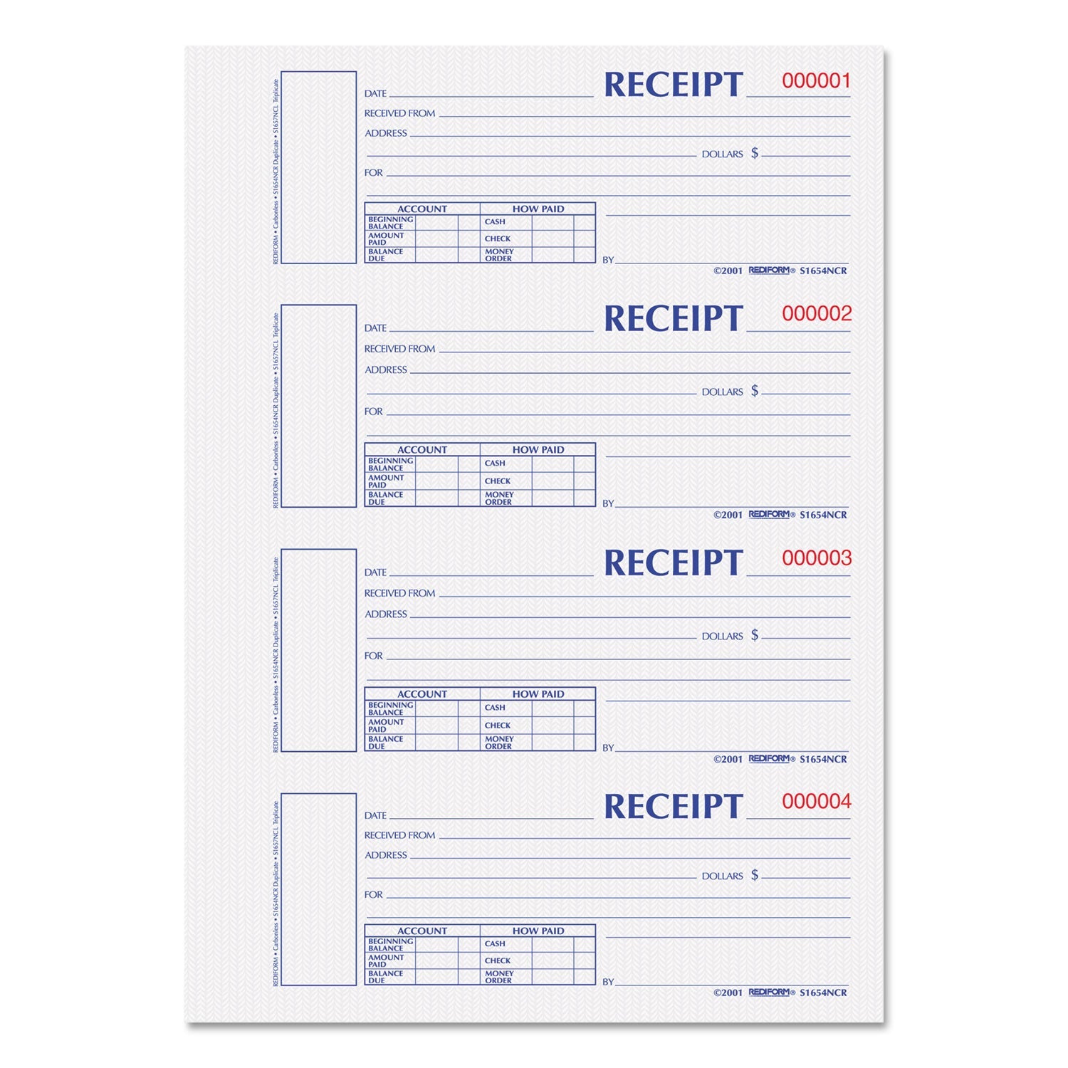 Numbered Money Receipt Book | 2-Part Carbonless