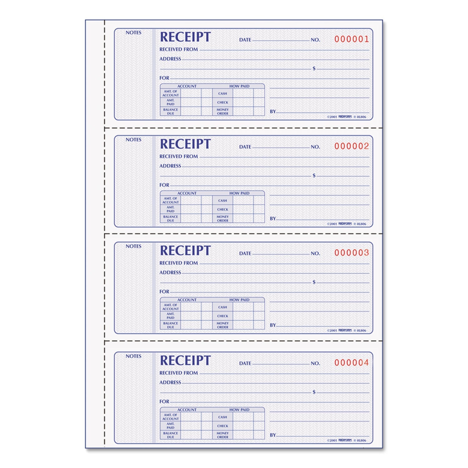 Rediform Money Receipt Book | 2-Part Carbonless