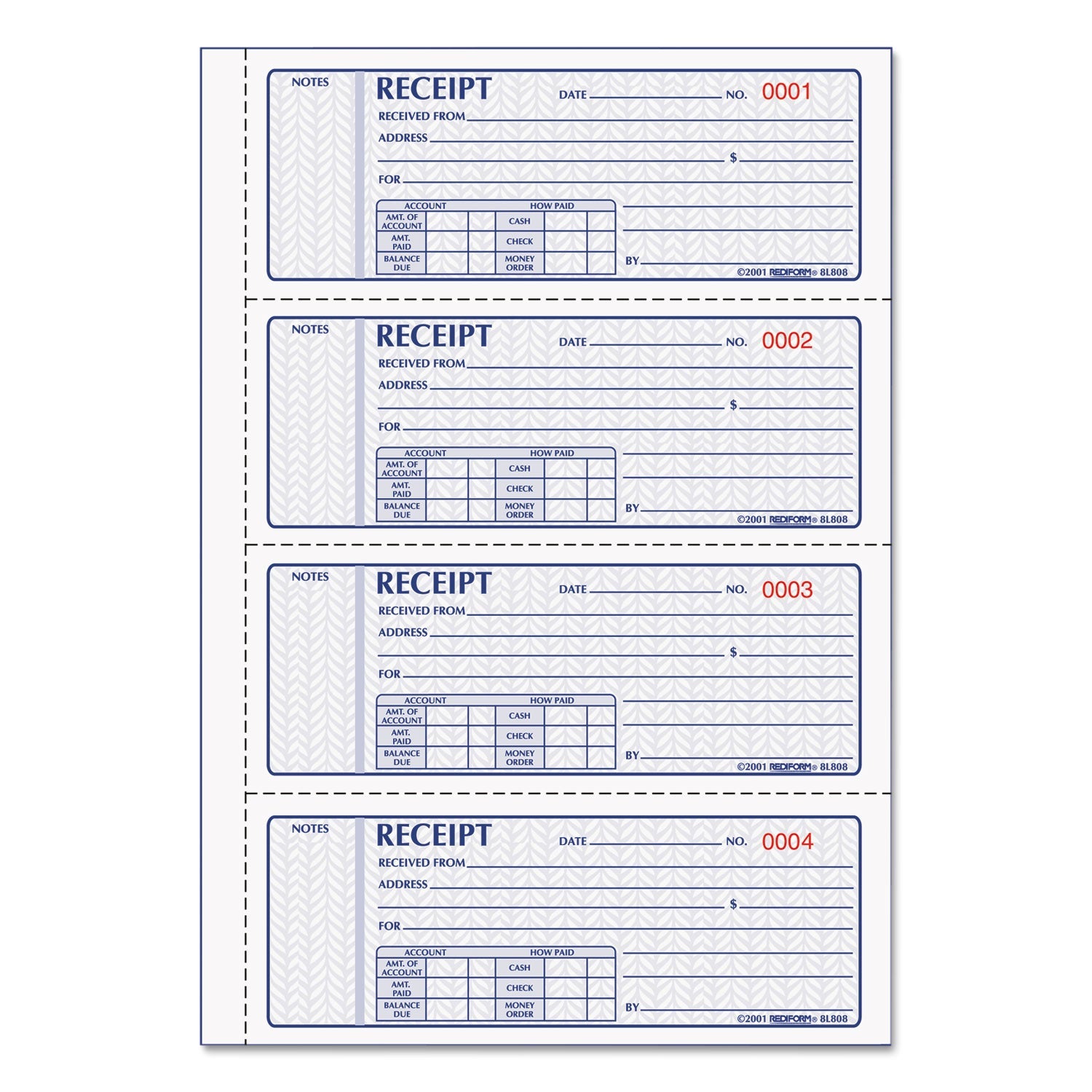 Money Receipt Book | 3-Part Carbonless, 100 Frm