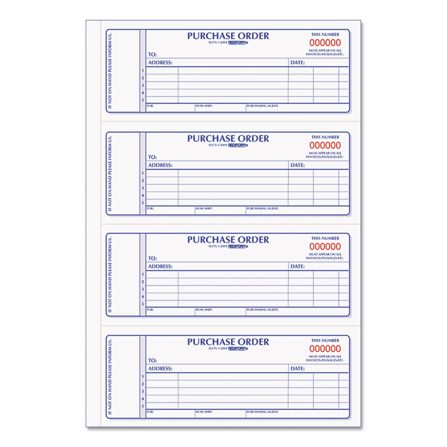 Rediform Purchase Order Book | 2-Part Carbonless