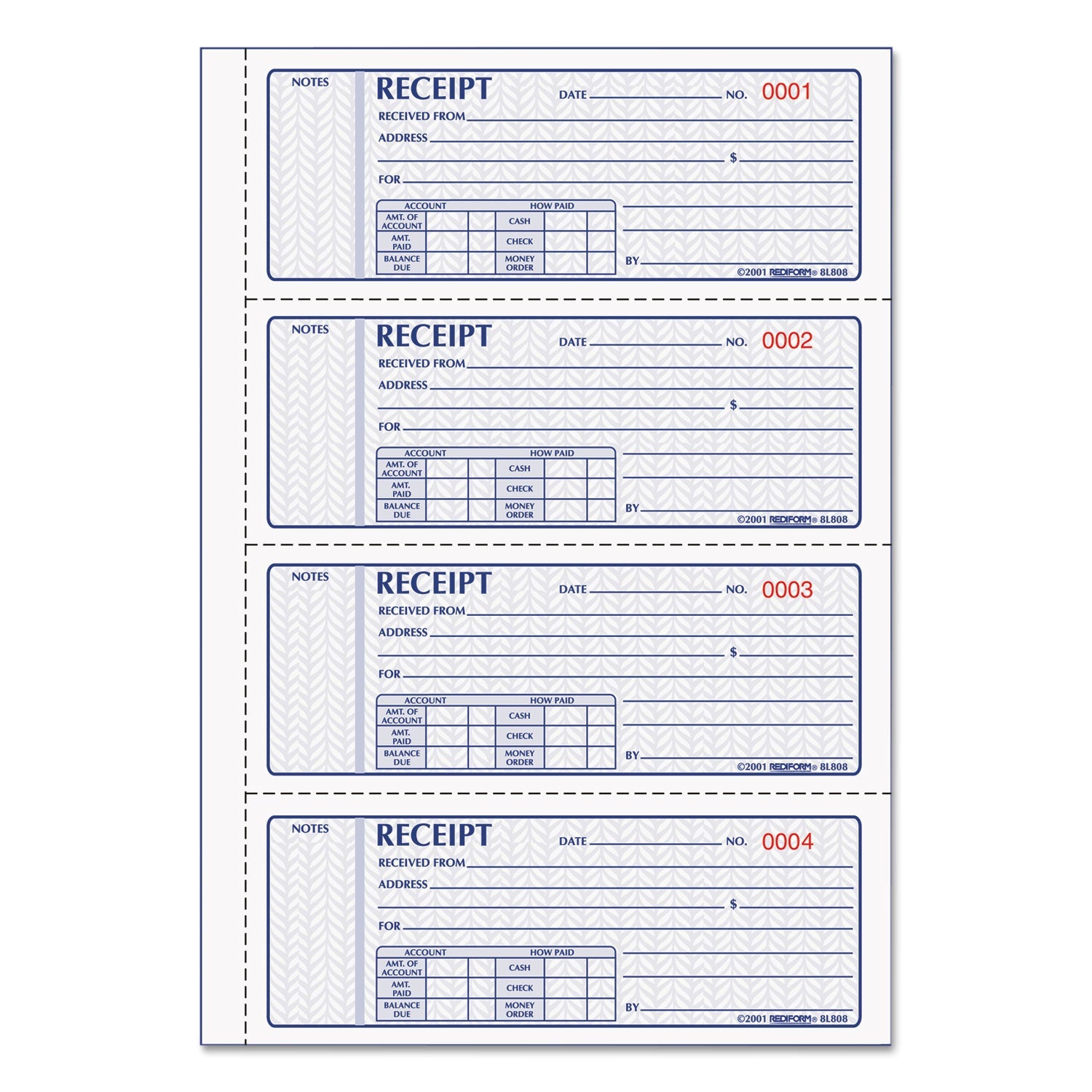 Rediform Money Receipt Book | 3-Part Carbonless
