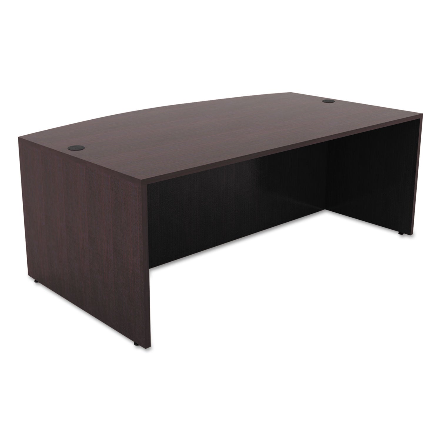 Alera® Alera Valencia Series Bow Front Desk Shell, 71" X 41.38" X 29.63", Espresso