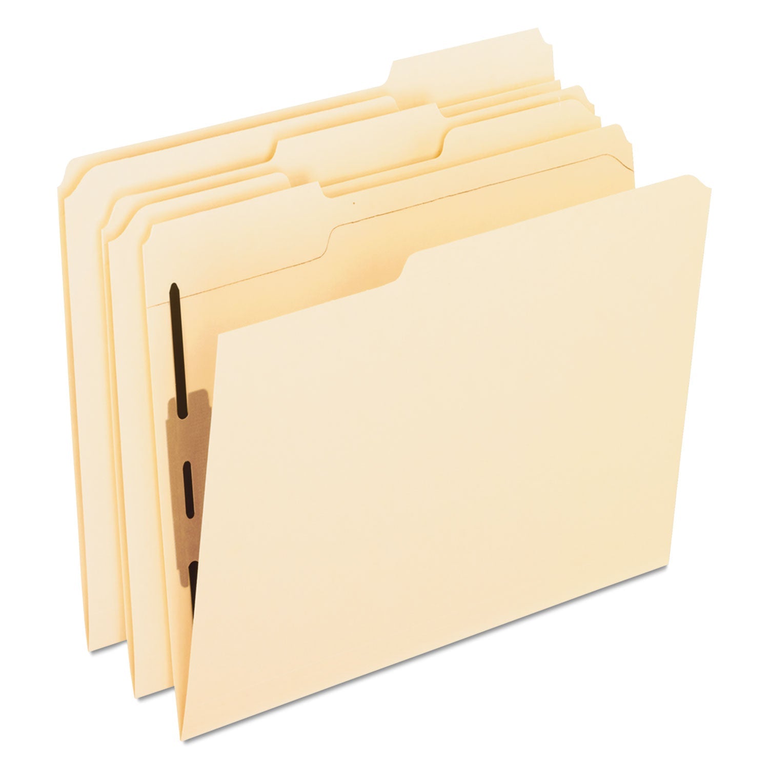Manila Fastener Folders with Bonded Fasteners