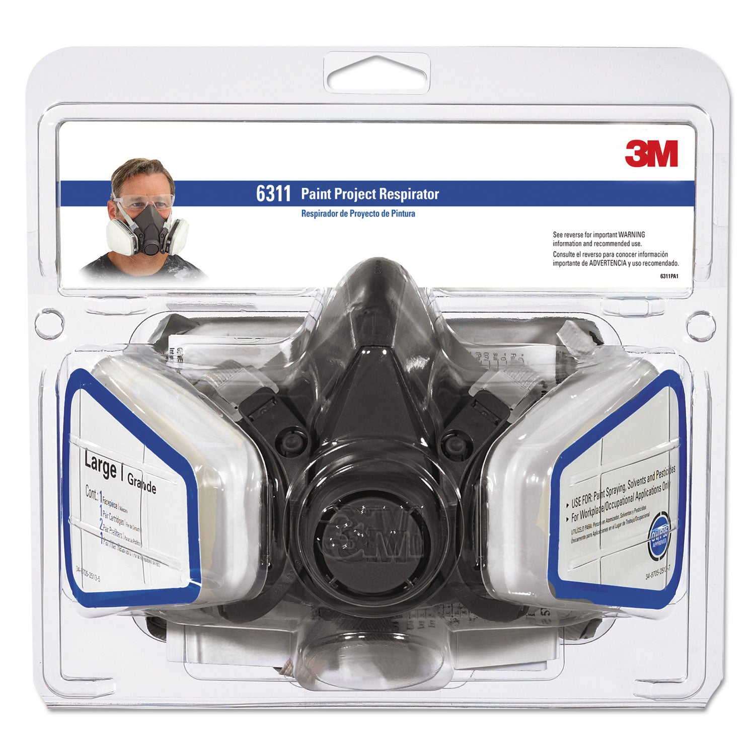 Paint Spray/Pesticide Respirator | Large