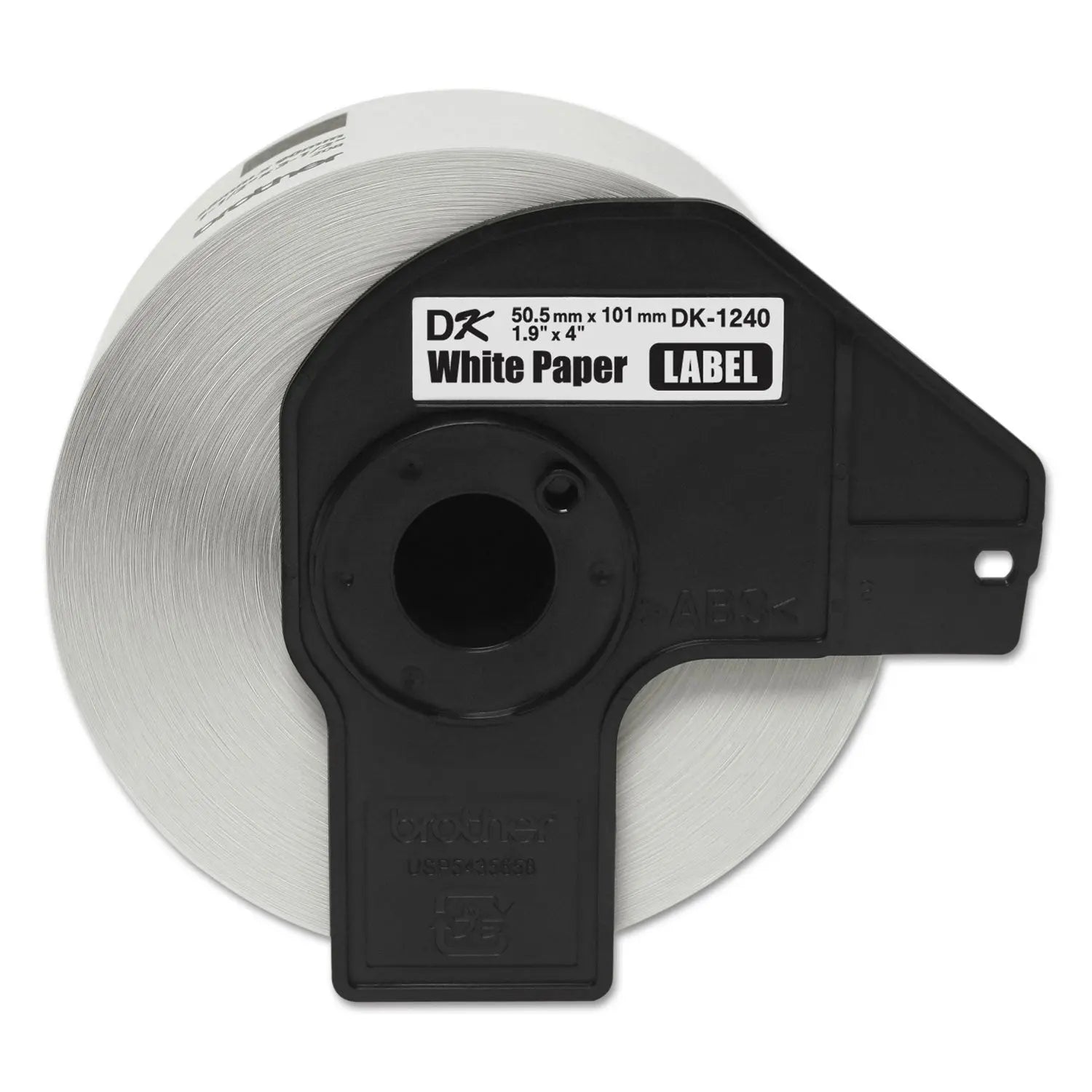 Brother Die-Cut Shipping Labels, 1.9" x 4", White, 600 Labels/Roll