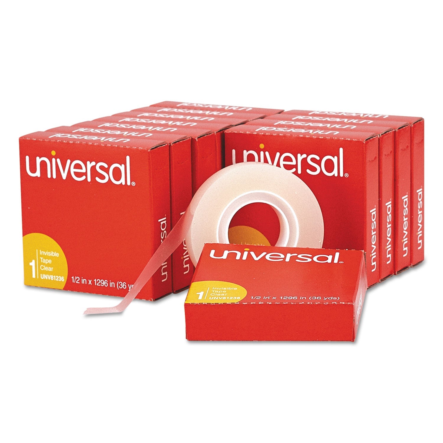 Universal Invisible Tape | 1" Core 12/Pack