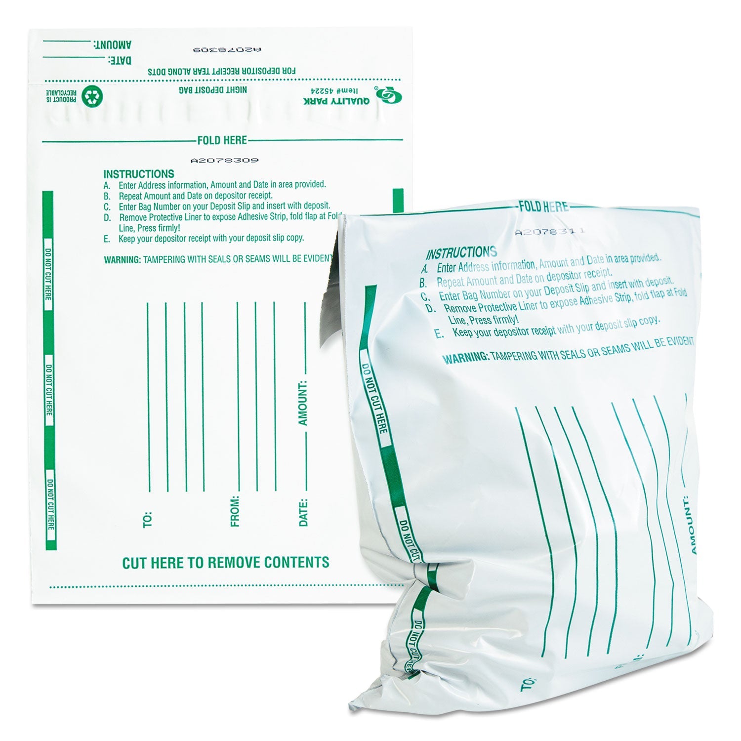 Poly Night Deposit Bags | 10x13, 100/Pack