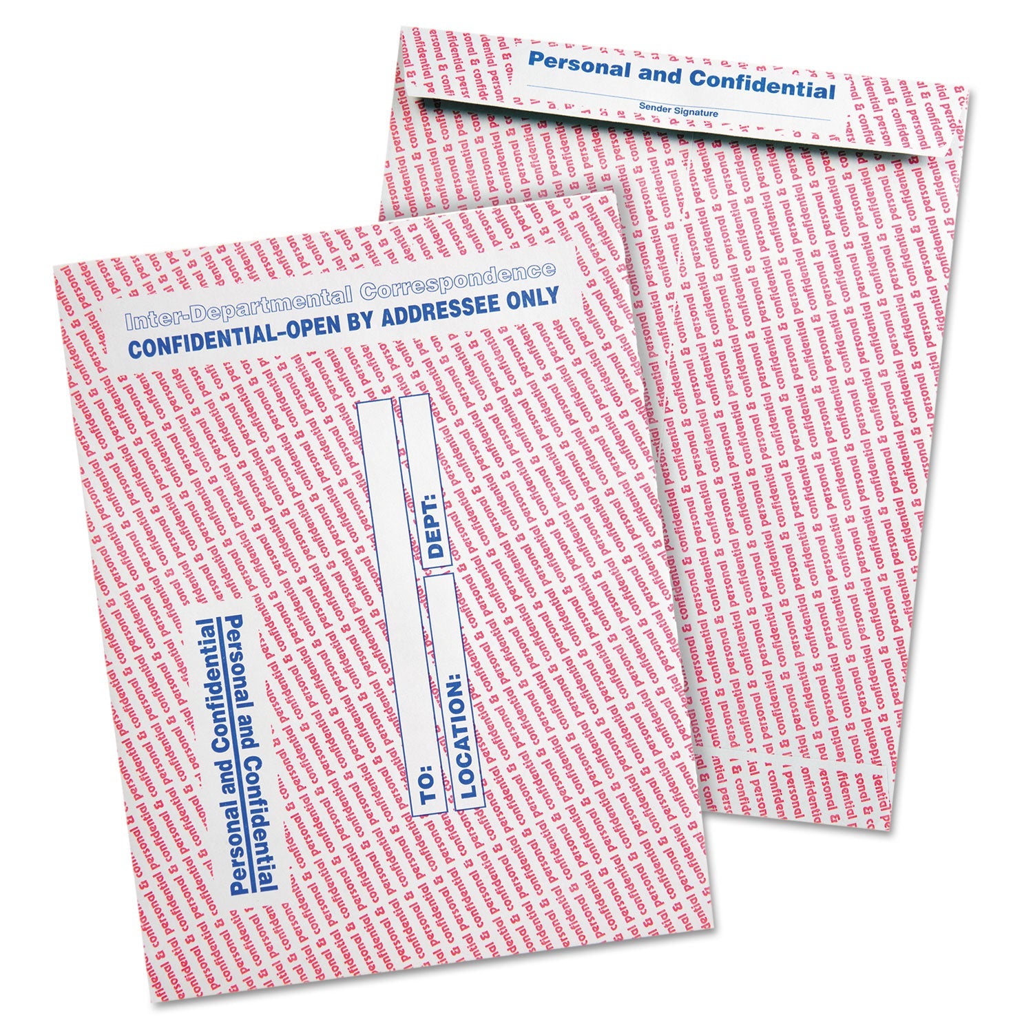 Personal And Confidential Interoffice Envelope
