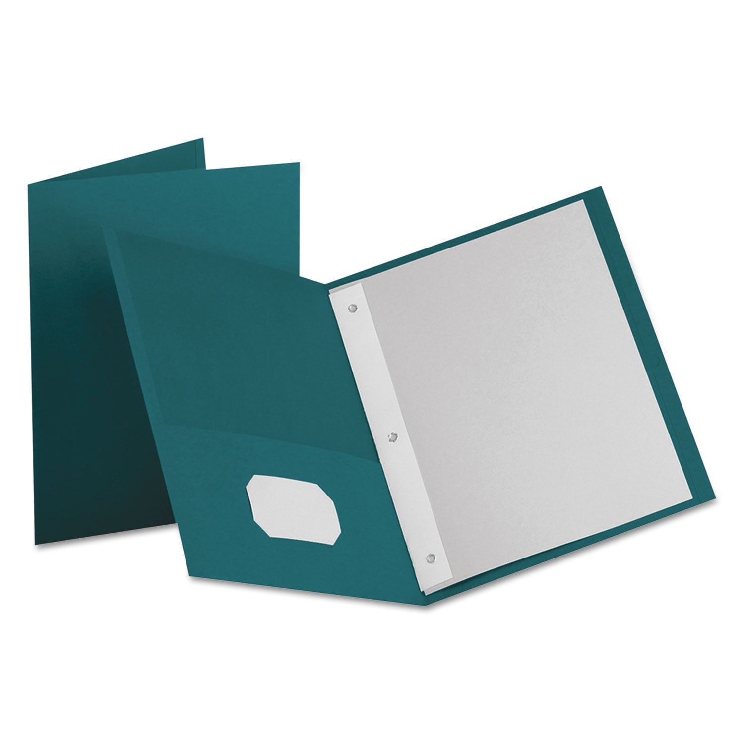 Oxford Twin-Pocket Folders with Fasteners | Teal