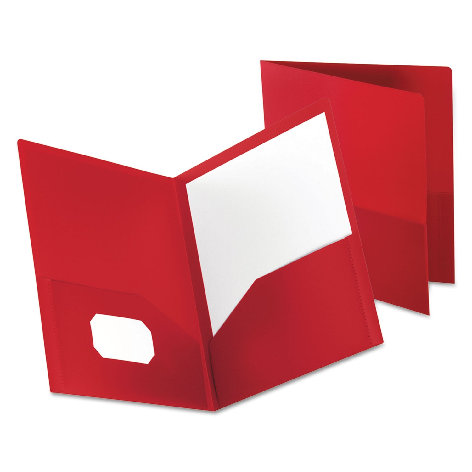 Oxford Poly Twin-Pocket Folder | Opaque Red