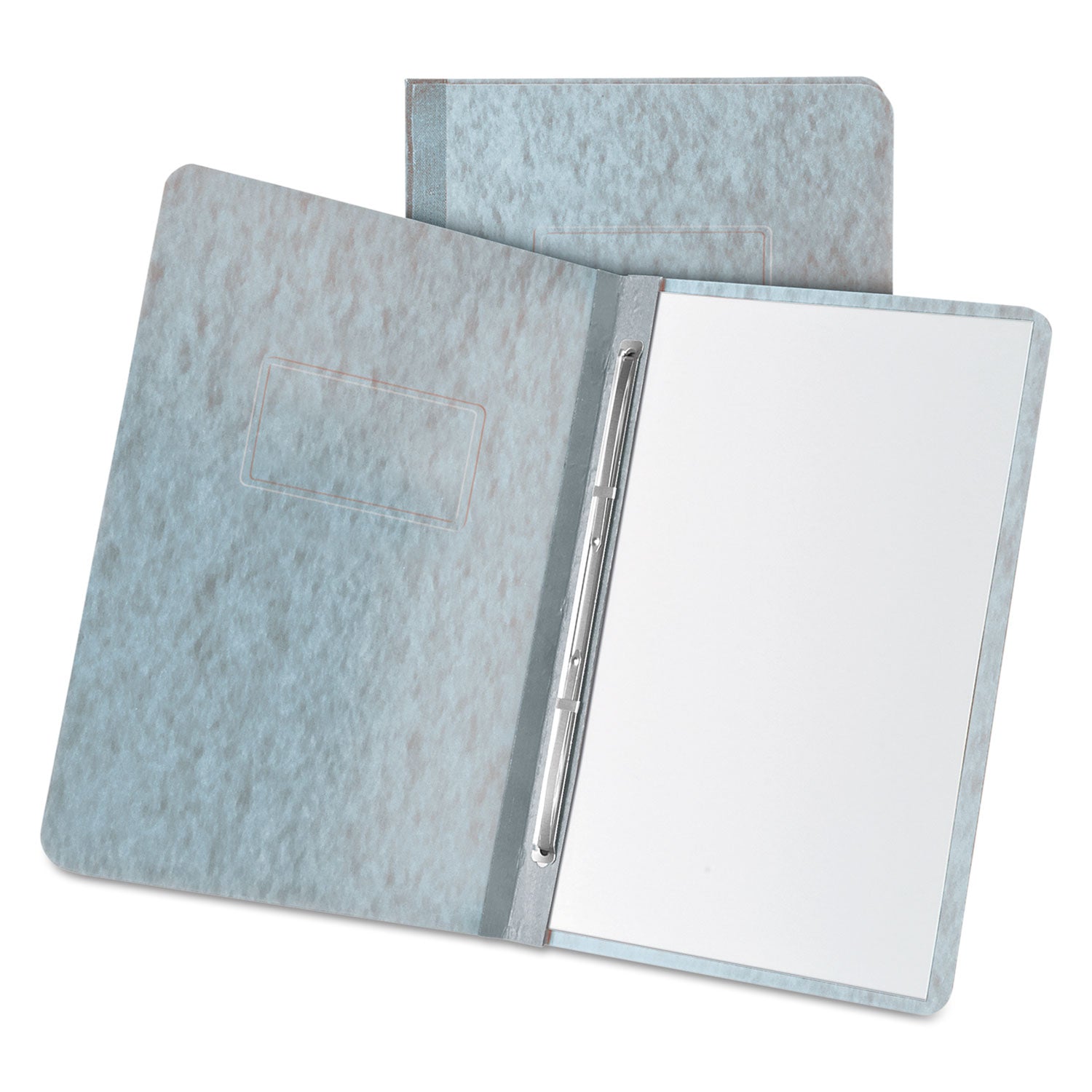 Oxford™ Heavyweight Pressguard And Pressboard Report Cover W/ Reinforced Side-Hinge, 2-Prong Metal Fastener, 3" Cap, 8.5 X 11, Gray