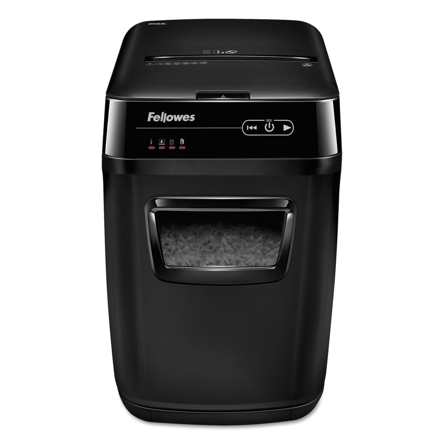 Fellowes® Automax 200c Auto Feed Cross-Cut Shredder, 200 Auto/10 Manual Sheet Capacity