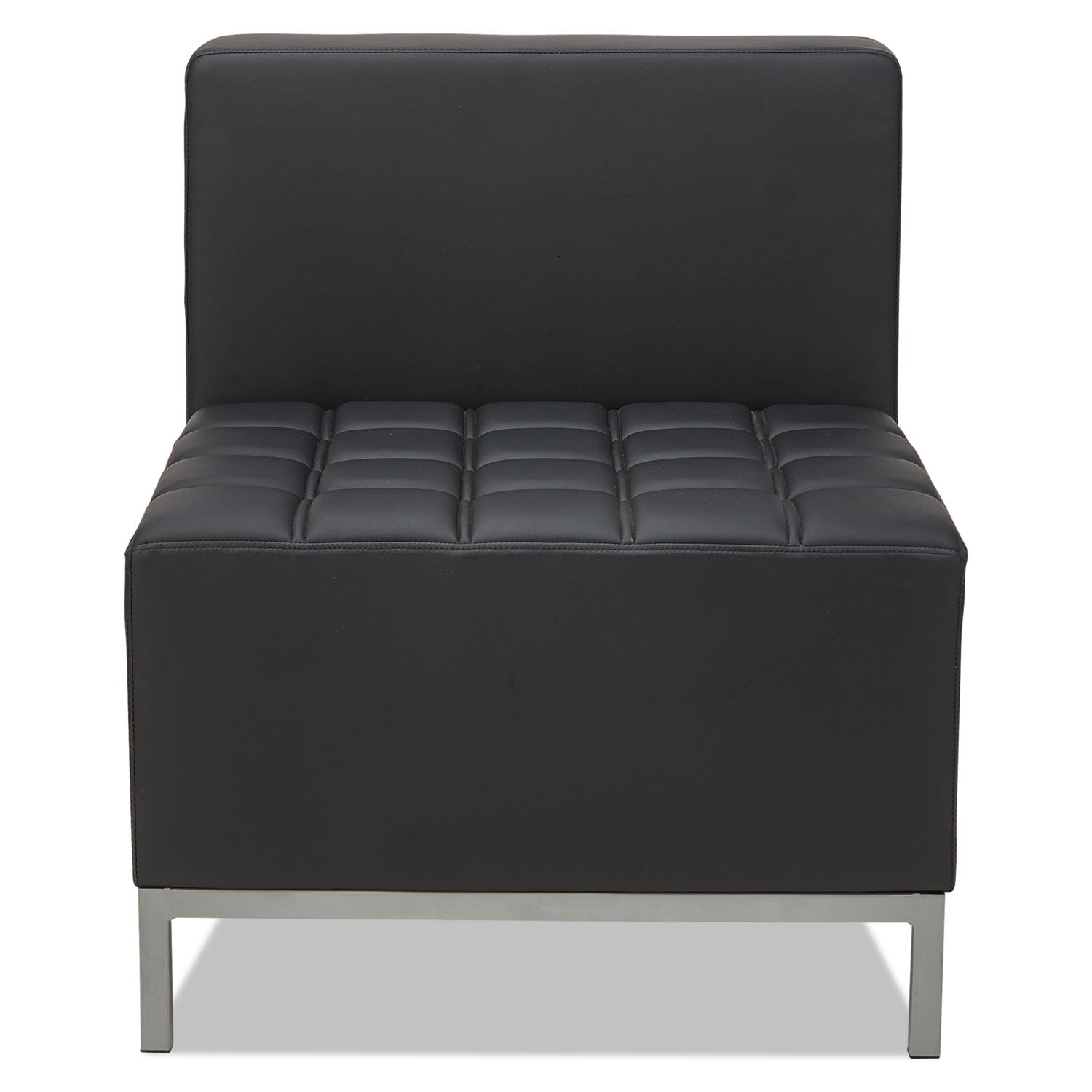 Alera® Alera QUB Series Armless L Sectional, Center Seat, 26.38" x 26.38" x 30.5", Black