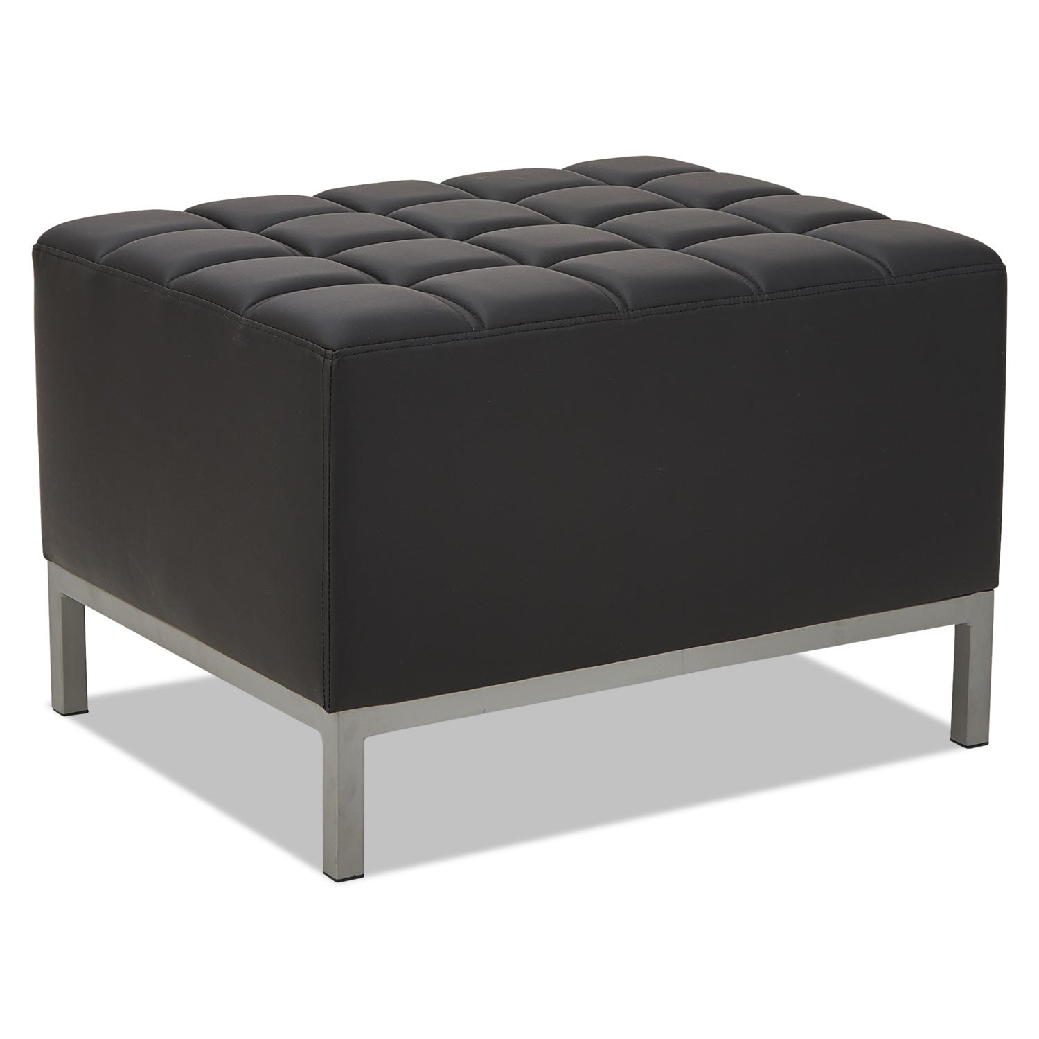 Alera® Alera QUB Series Ottoman, 26.38" x 21.5" x 17.5", Black