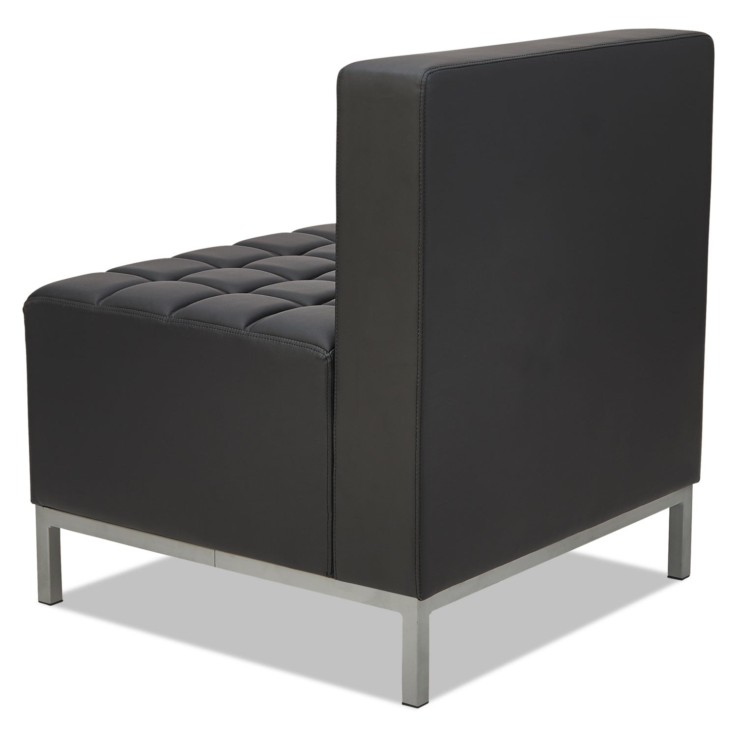 Alera® Alera QUB Series Armless L Sectional, Center Seat, 26.38" x 26.38" x 30.5", Black
