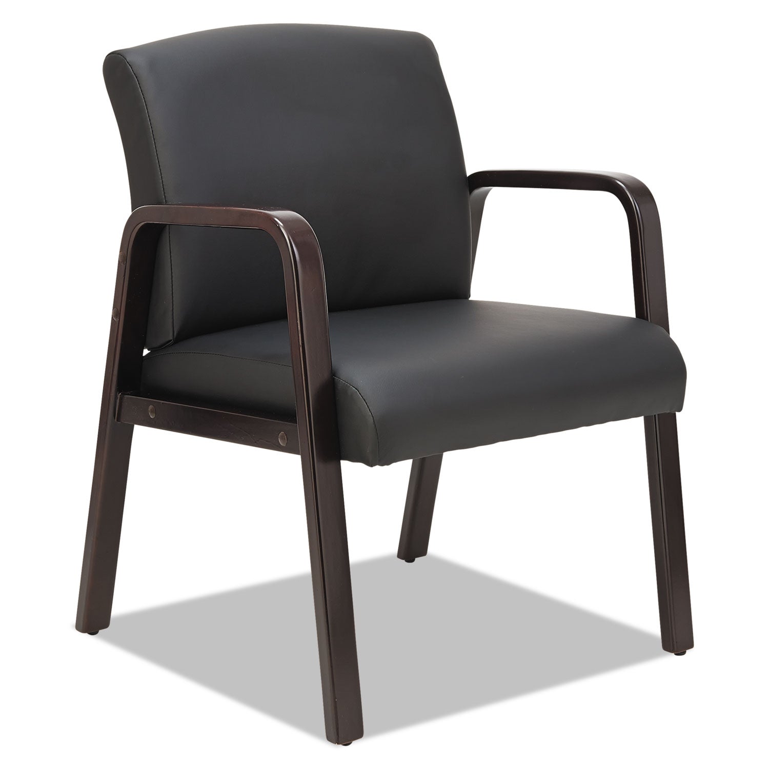 WL Series Guest Chair | Black/Espresso