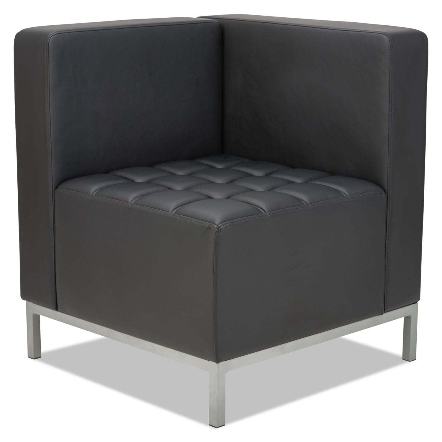 Alera® Alera QUB Series Corner Sectional, 26.38" x 26.38" x 30.5", Black