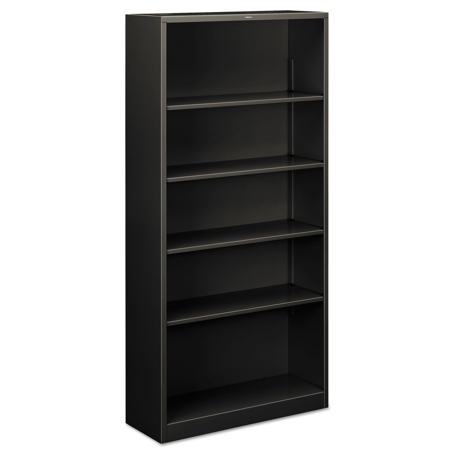 HON Metal Bookcase | Five-Shelf Charcoal