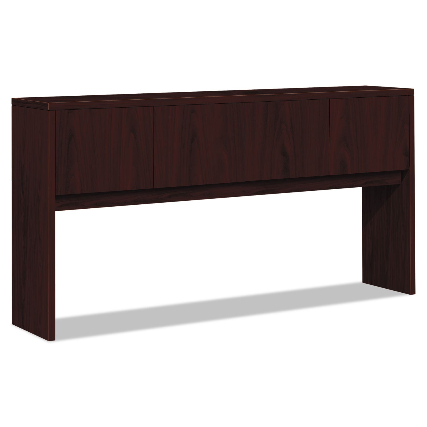 HON® 10500 Series Stack-On Storage Unit, 72w X 14.63d X 37.13h, Mahogany