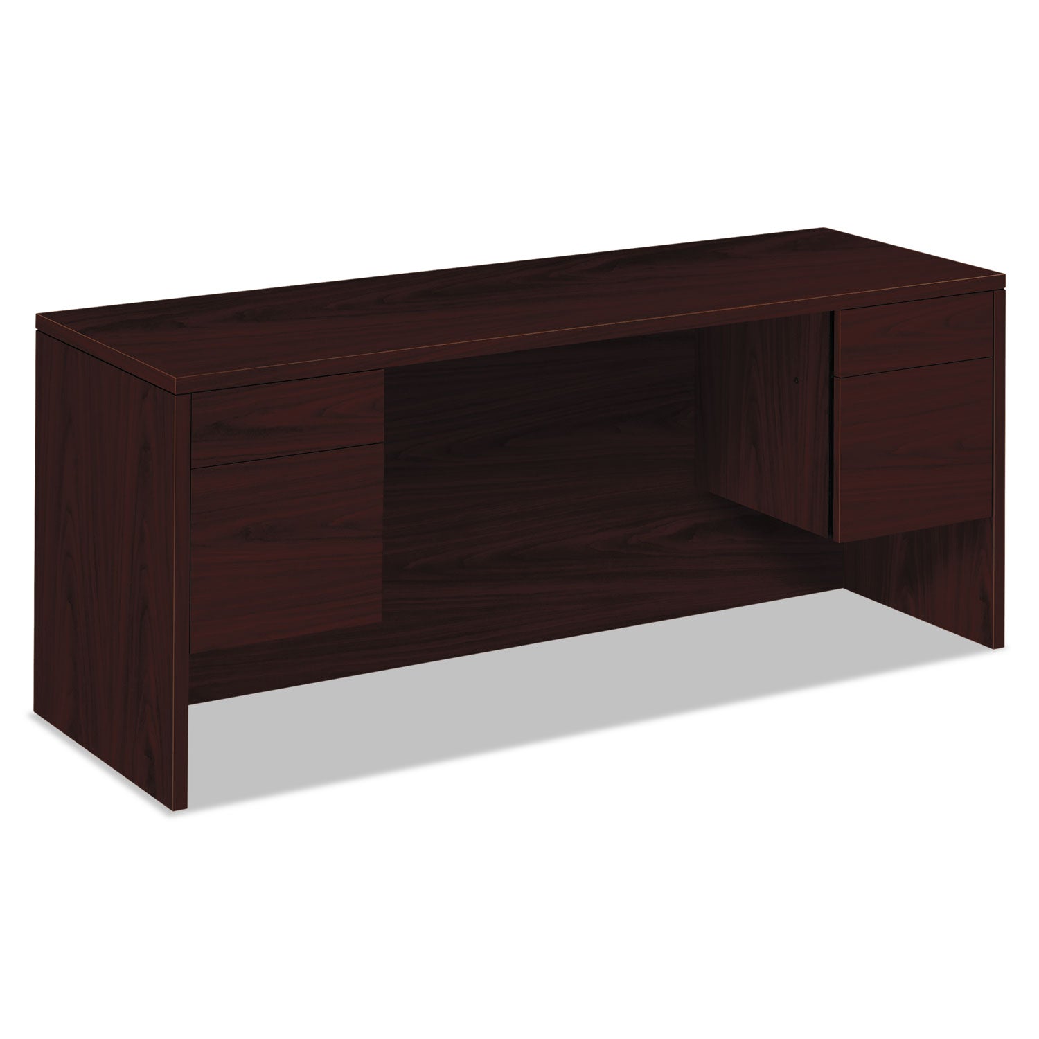 Kneespace Credenza | HON 10500, 72" Mahogany