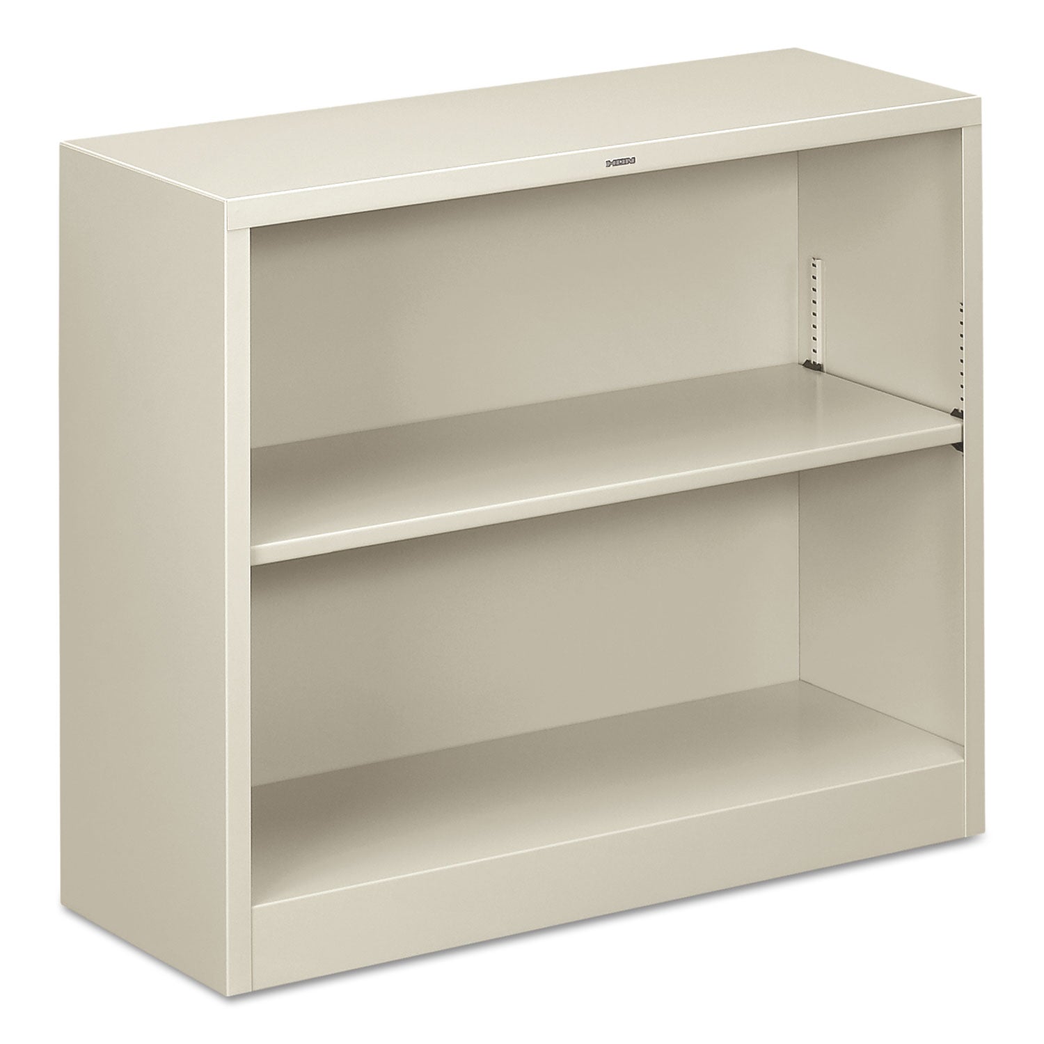 HON® Metal Bookcase | Two-Shelf Light Gray