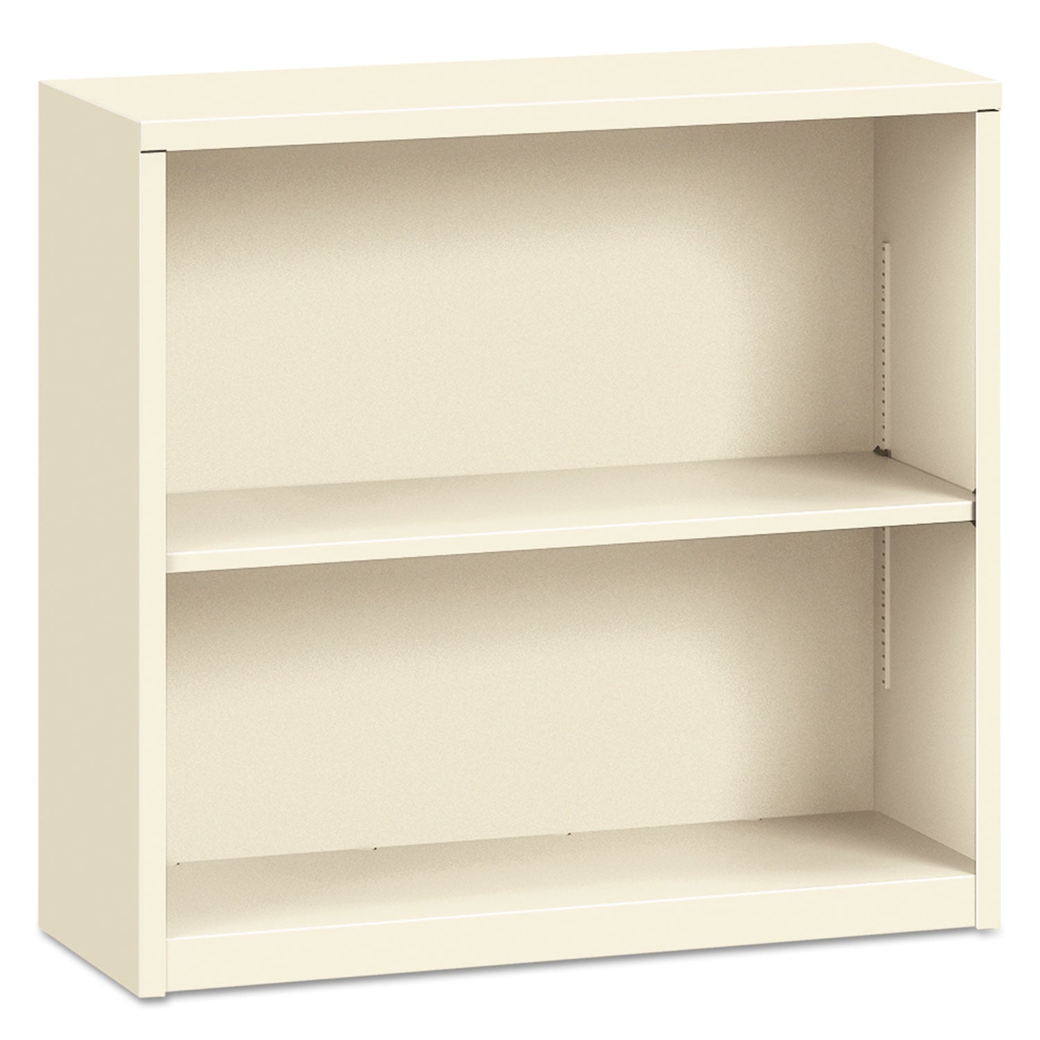 HON Metal Bookcase | 2-Shelf, 34.5w, Putty