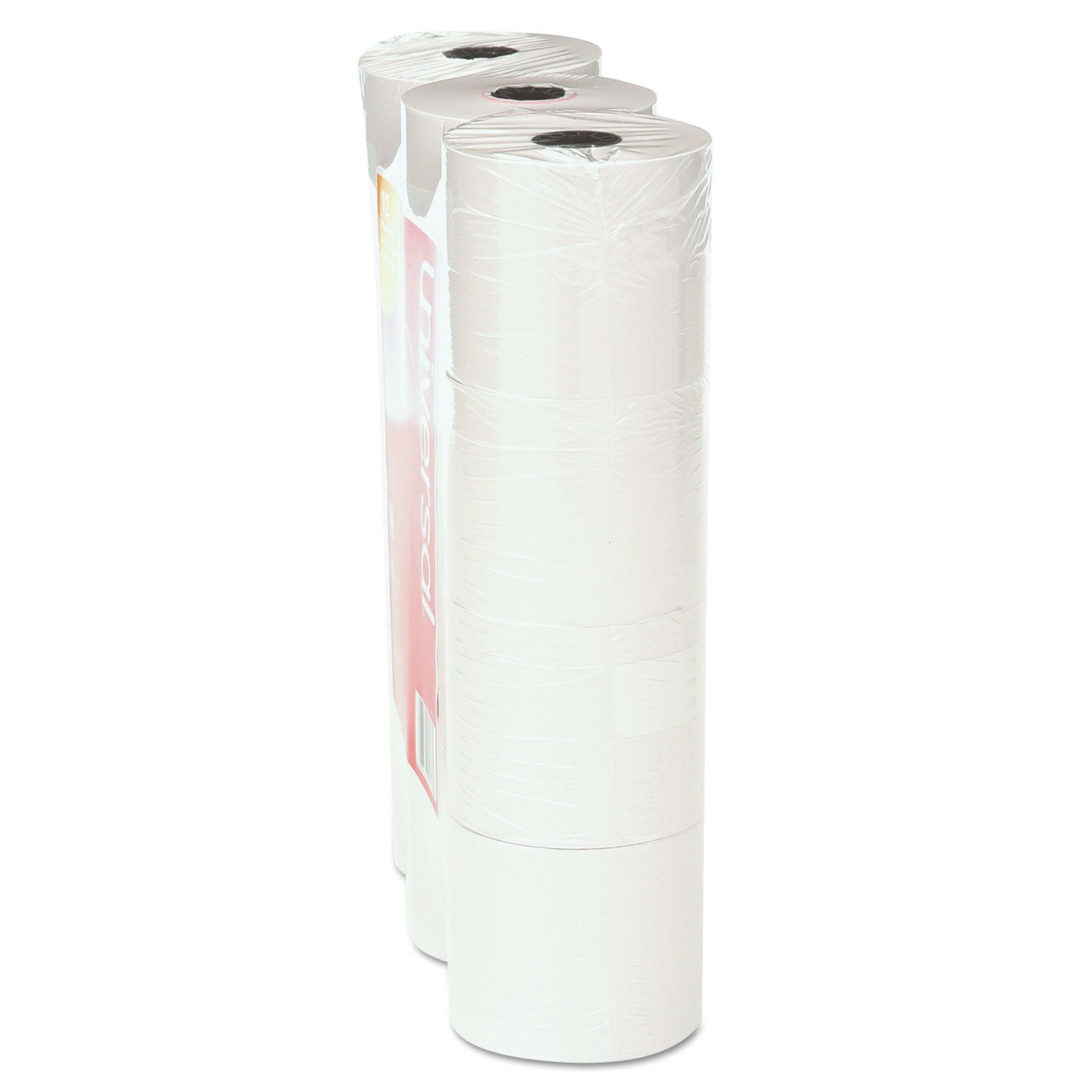 Universal® Impact And Inkjet Print Bond Paper Rolls, 0.5" Core, 2.25" X 130 Ft, White, 12/pack