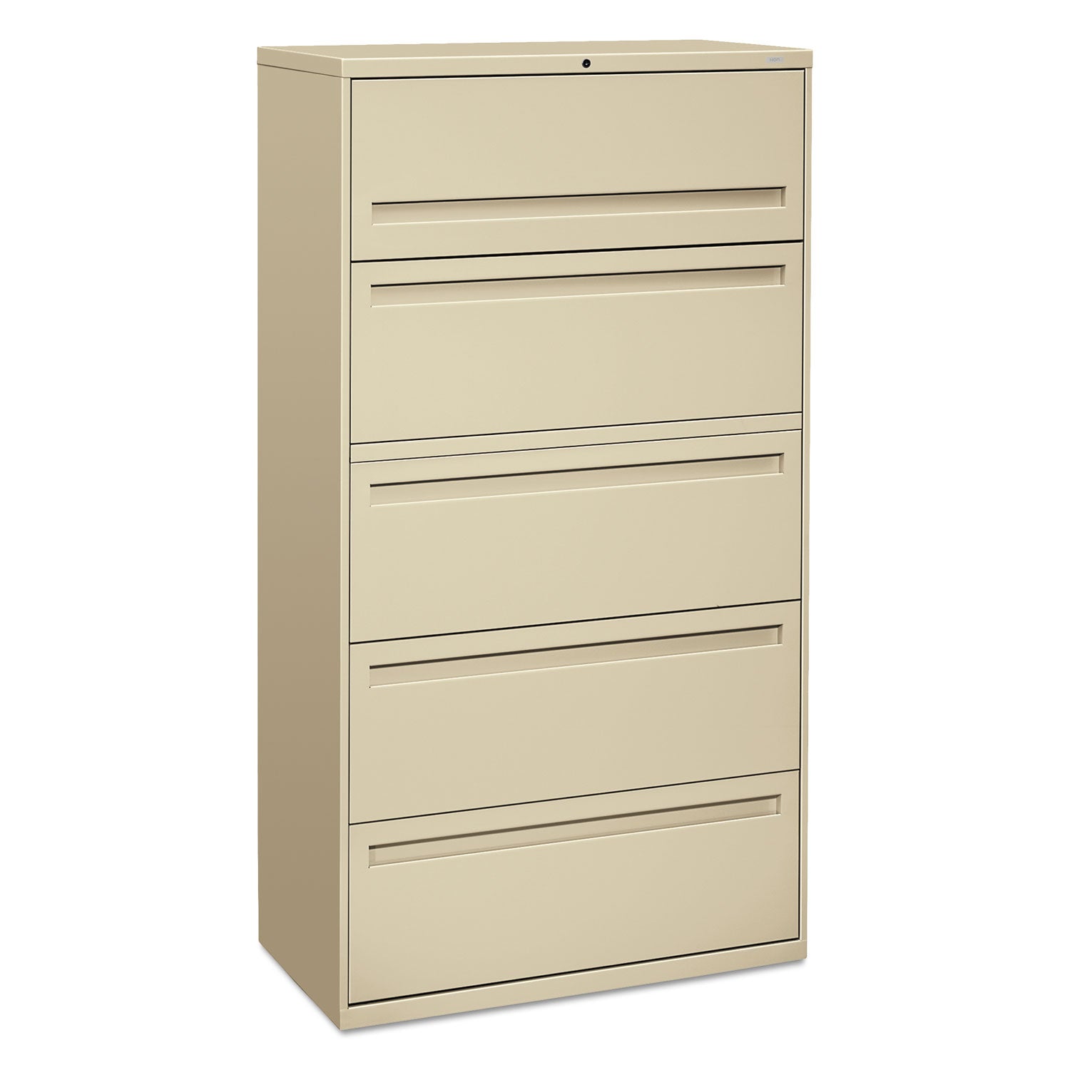 Lateral File Cabinet | HON 4-Drawer, Putty
