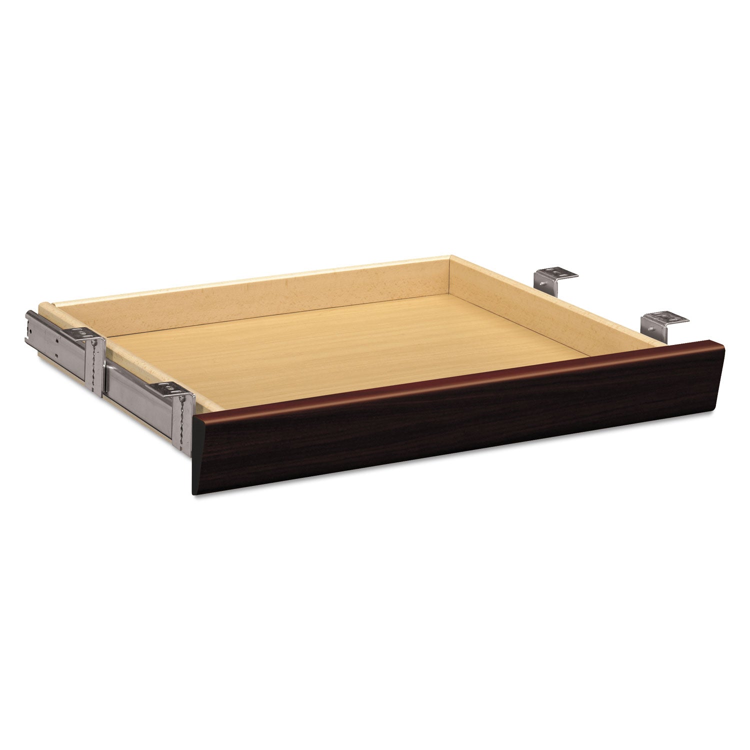 Laminate Angled Center Drawer | Mahogany