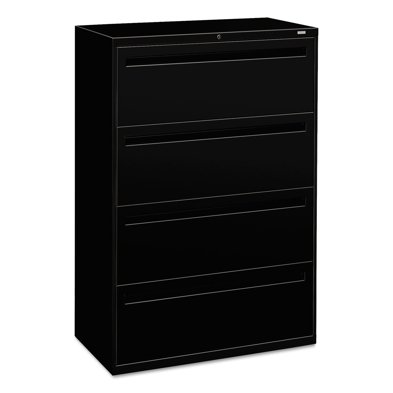 Brigade 700 Series Lateral File | 4-Drawer, Black