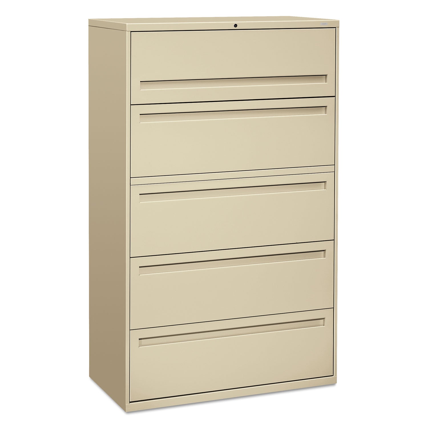 Lateral File with Shelves | HON 4-Drawer, Putty