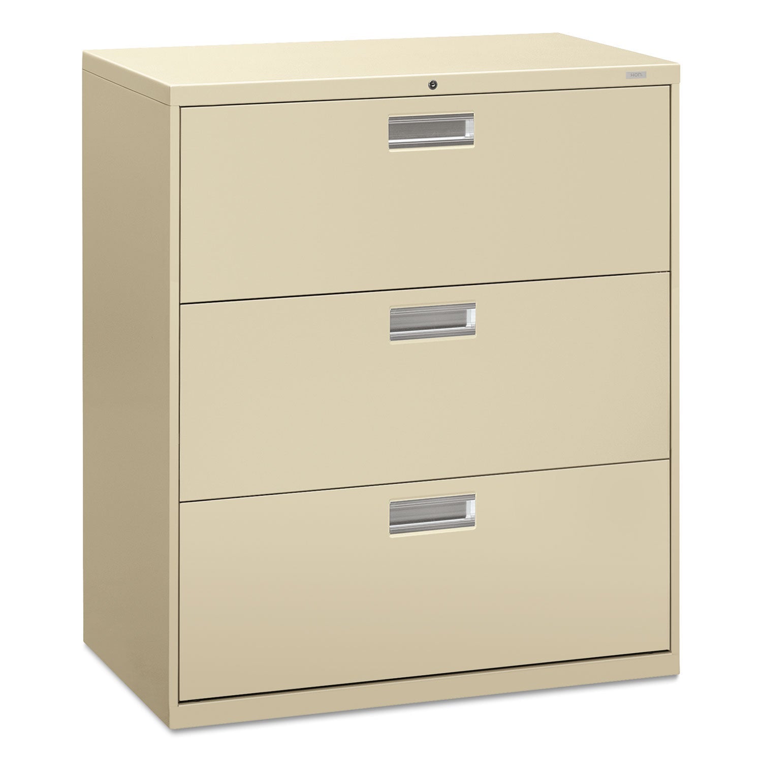 3-Drawer Lateral File | HON® Brigade, Putty, 36"