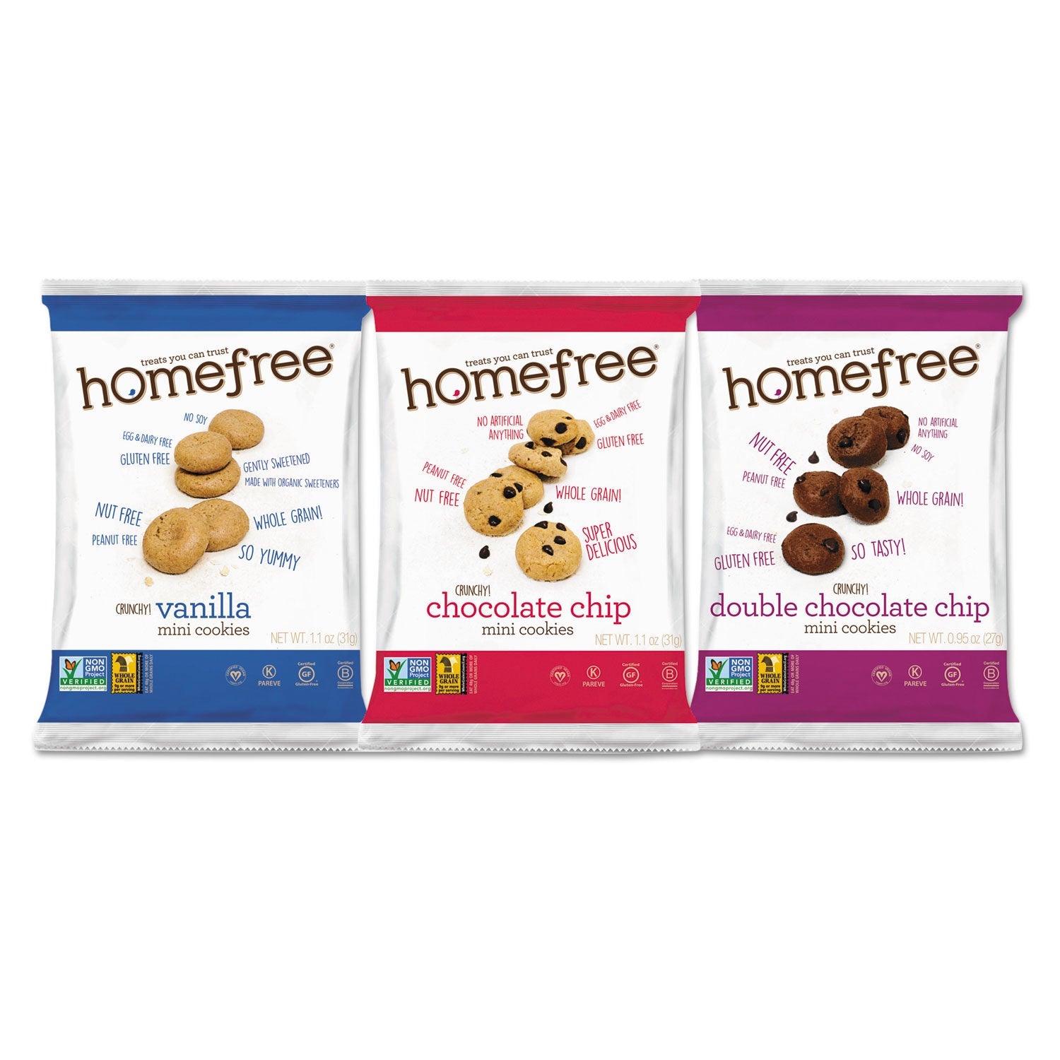 Gluten Free Mini Cookies | Variety Pack, 30-ct