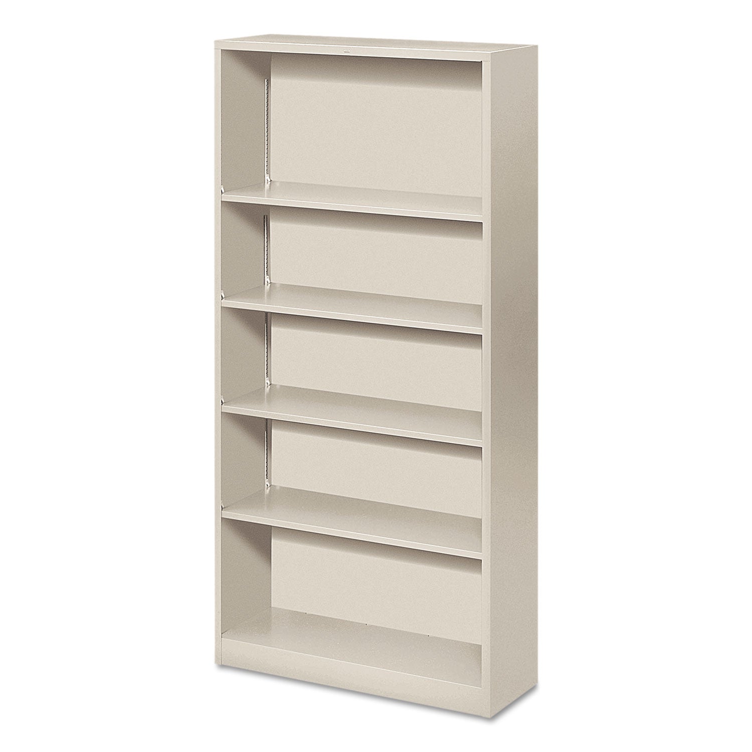 HON Metal Bookcase | Five-Shelf Light Gray