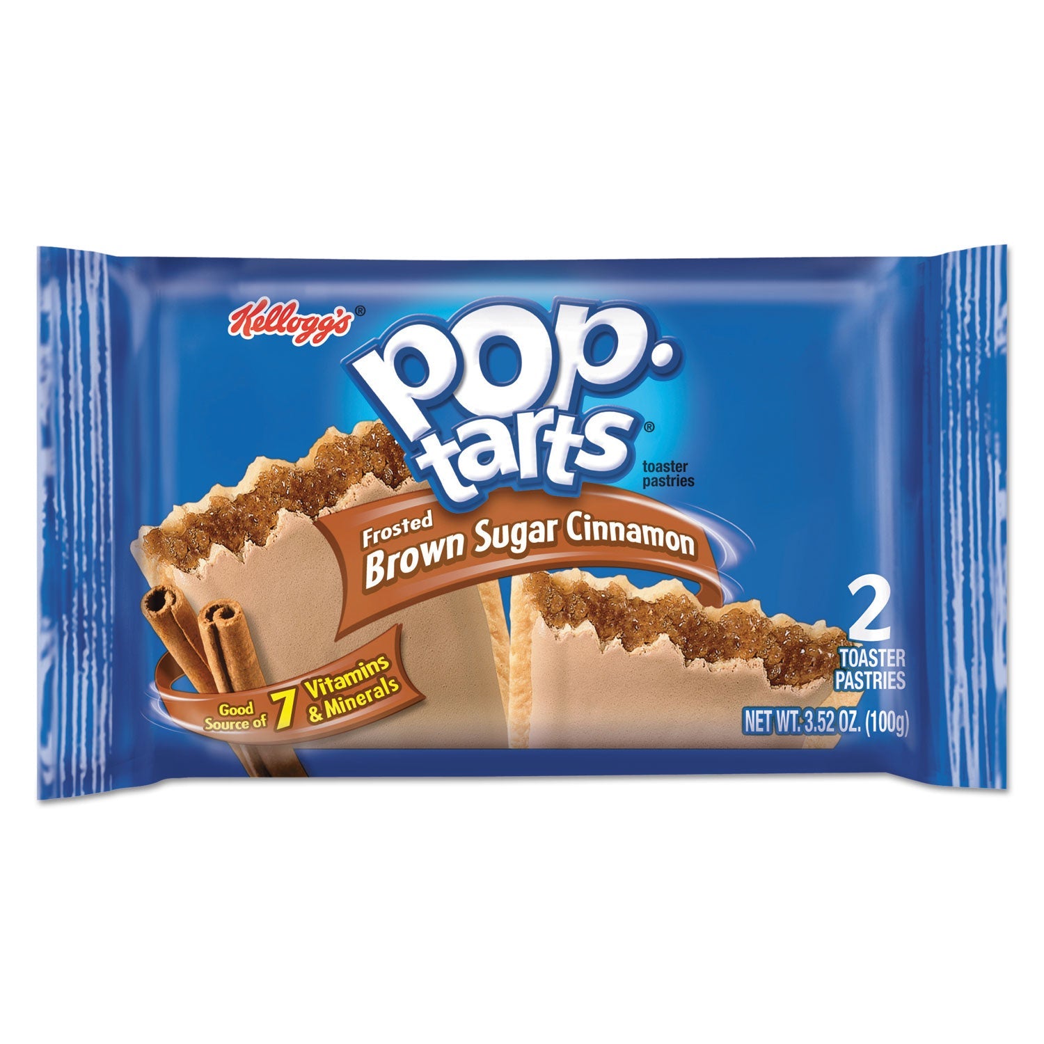 Kellogg's® Pop Tarts, Frosted Brown Sugar Cinnamon, 3.52 Oz, 2/pack, 6 Packs/box