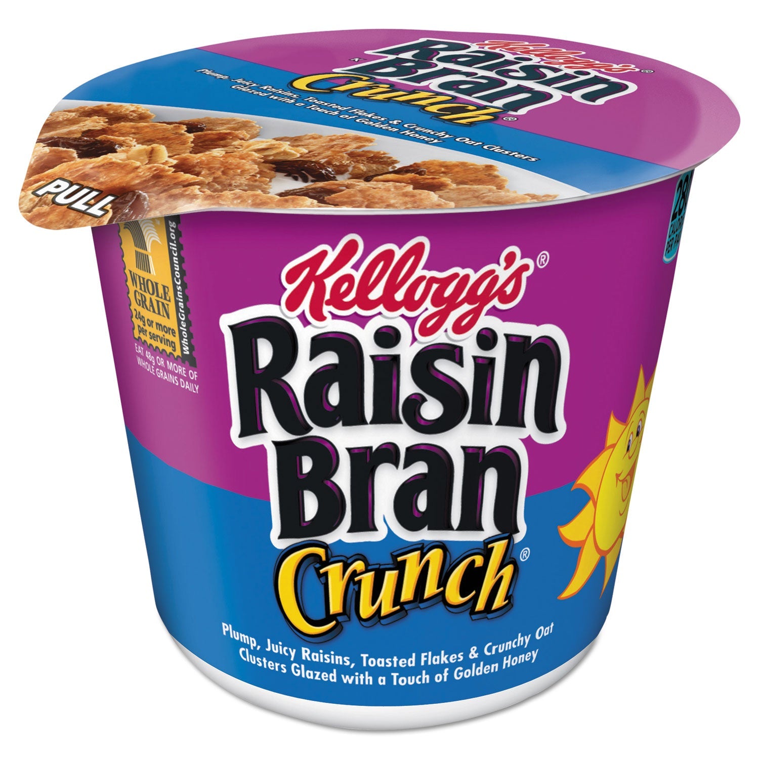Kellogg's® Breakfast Cereal, Raisin Bran Crunch, Single-Serve 2.8 Oz Cup, 6/box